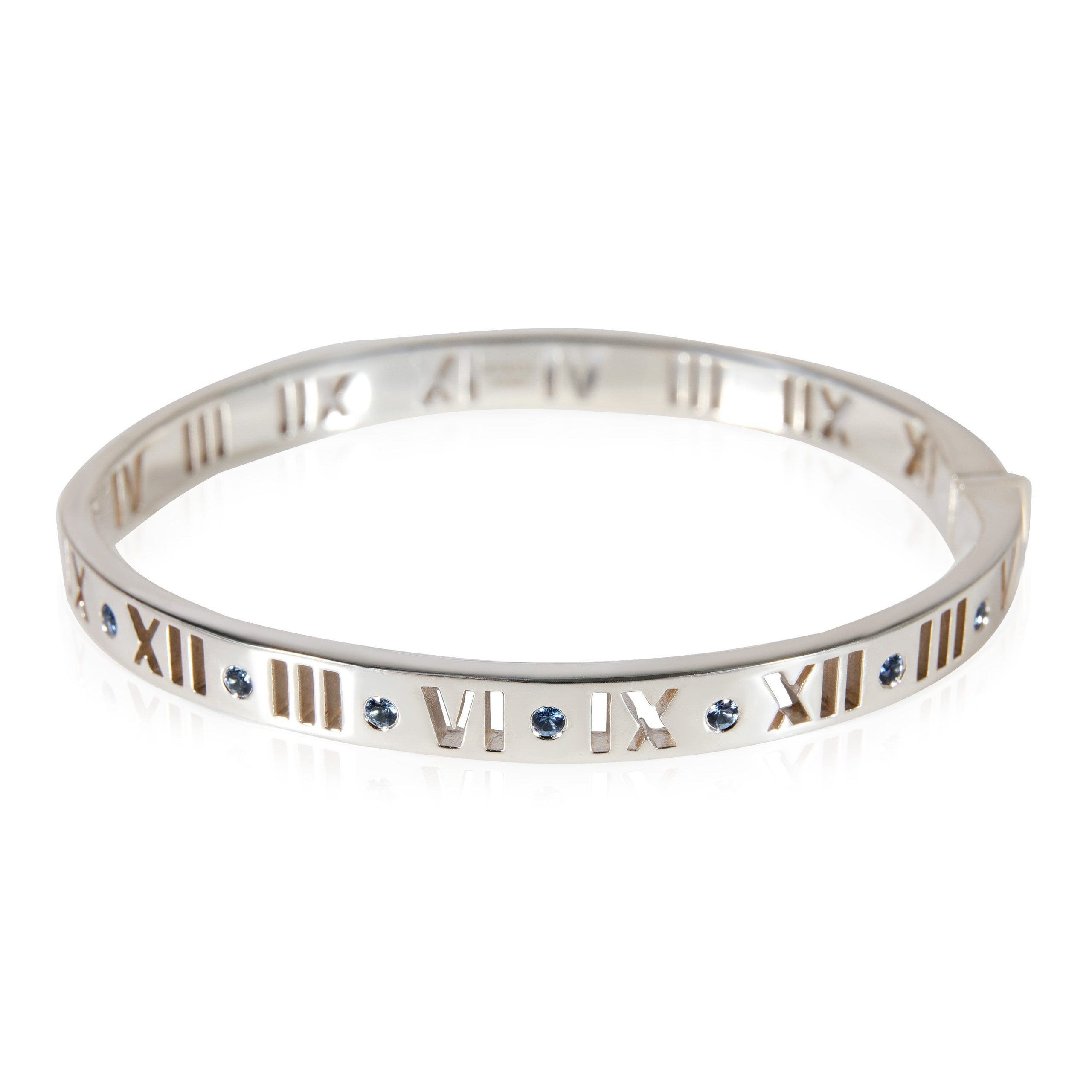 Tiffany & Co. Tiffany & Co. Atlas Sapphire Bangle in Sterling Silver Size ONE SIZE - 1 Thumbnail