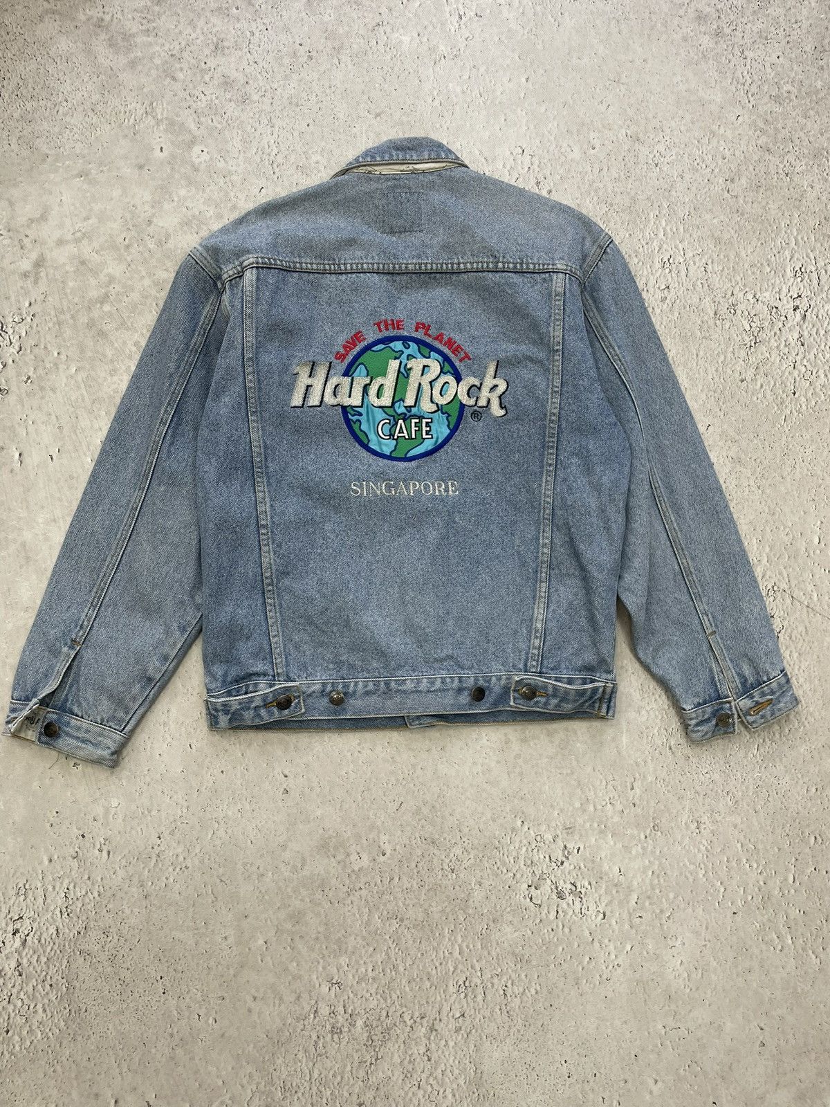 Hard Rock Cafe Rare denim hard rock cafe trucker jacket y2k Size US S / EU 44-46 / 1 - 8 Thumbnail