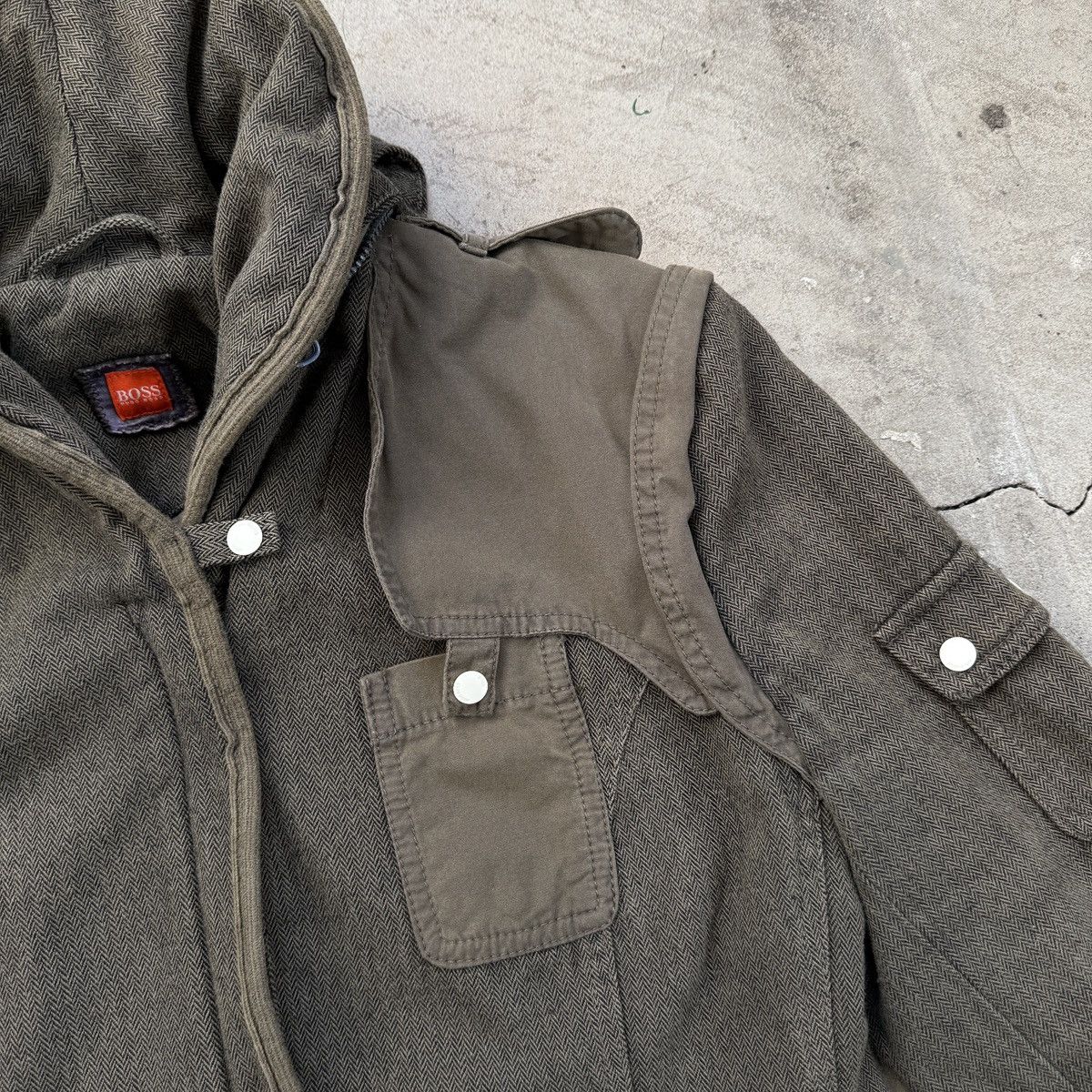 Hugo Boss Vintage Hugo Boss Orange Military Blazer Hooded Jacket Size M / US 6-8 / IT 42-44 - 8 Thumbnail