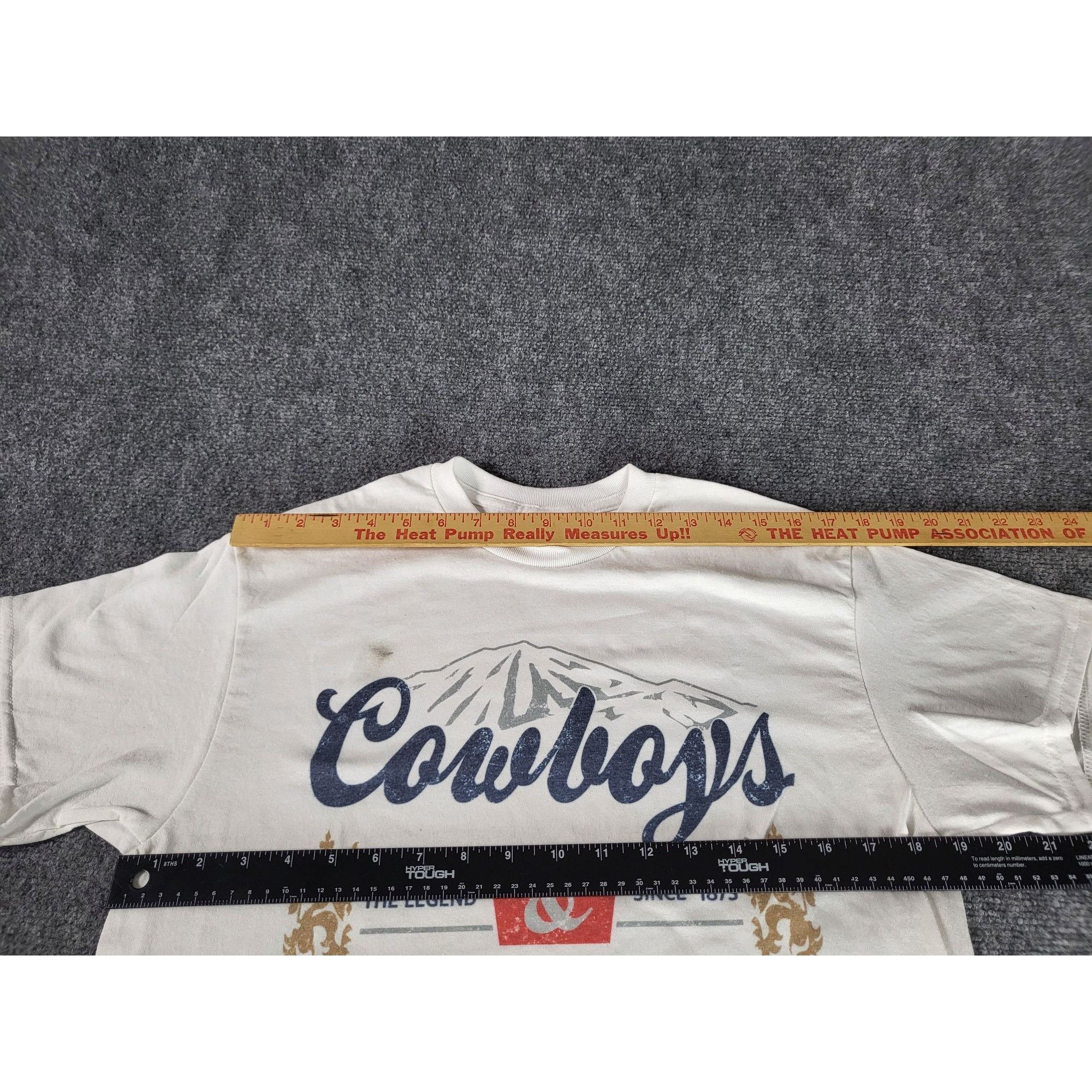 Gildan Cowboys & Beer Tshirt Men Sz M Gildan Dry Blend Graphic Prin Size US M / EU 48-50 / 2 - 6 Thumbnail