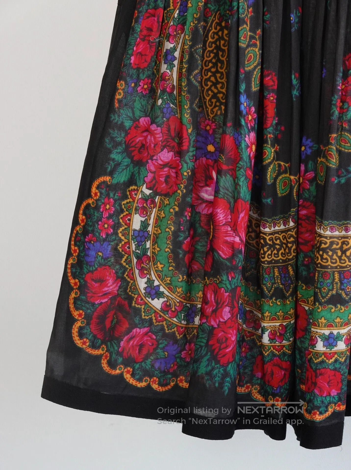 CDG by Comme des Garcons Floral Pleated Skirt by CDG. Size 24" / US 00 / IT 34 - 4 Thumbnail