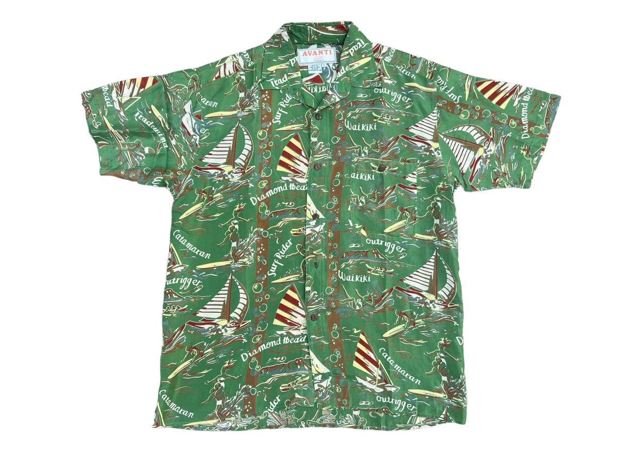 Vintage Vintage Avanti Hawaii 100% Silk Hawaiian Shirt Aloha Size US L / EU 52-54 / 3 - 1 Thumbnail