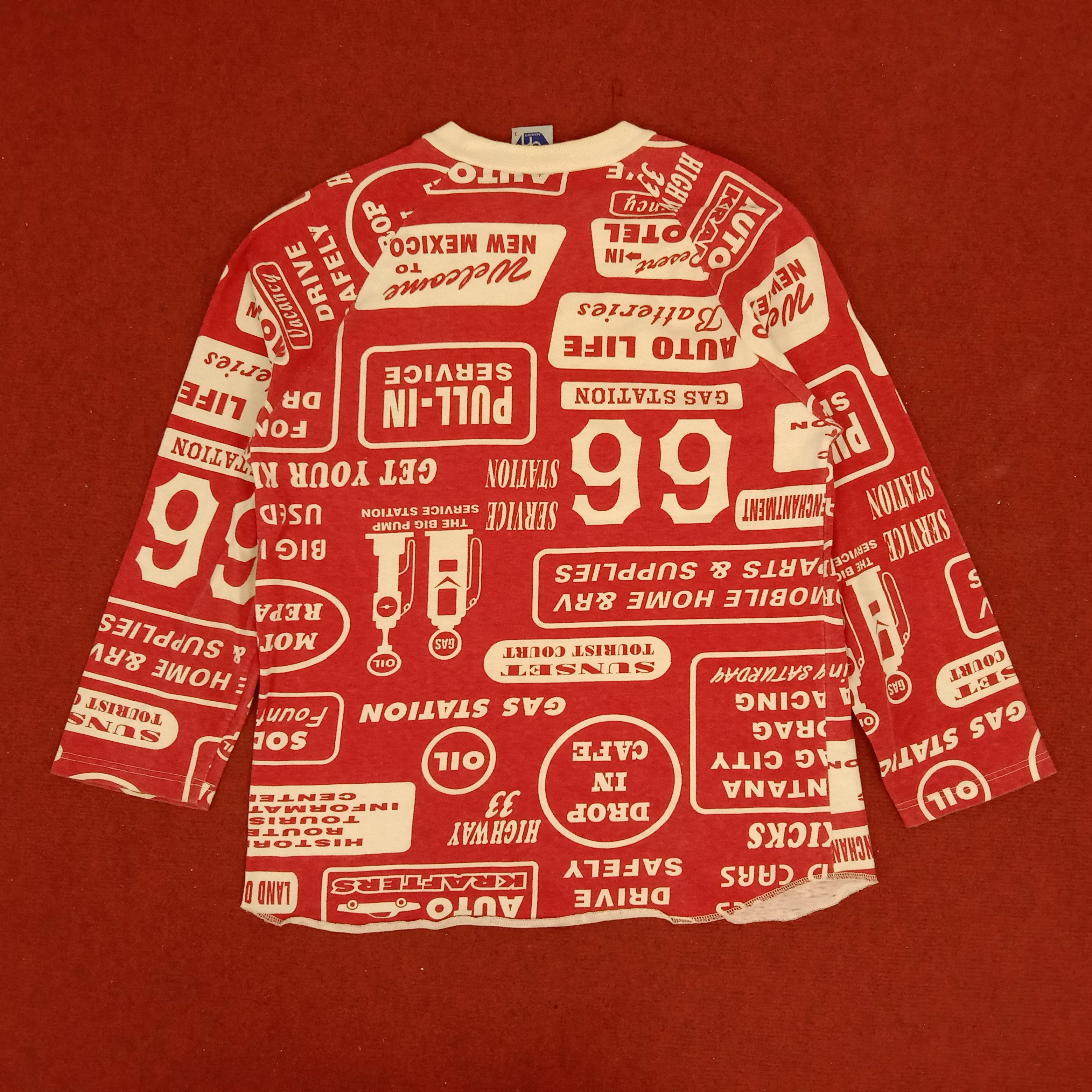 ABAHOUSE × Japanese Brand × Vintage Abahouse Full Print Design Long Sleeve Tshirt Size US M / EU 48-50 / 2 - 3 Thumbnail