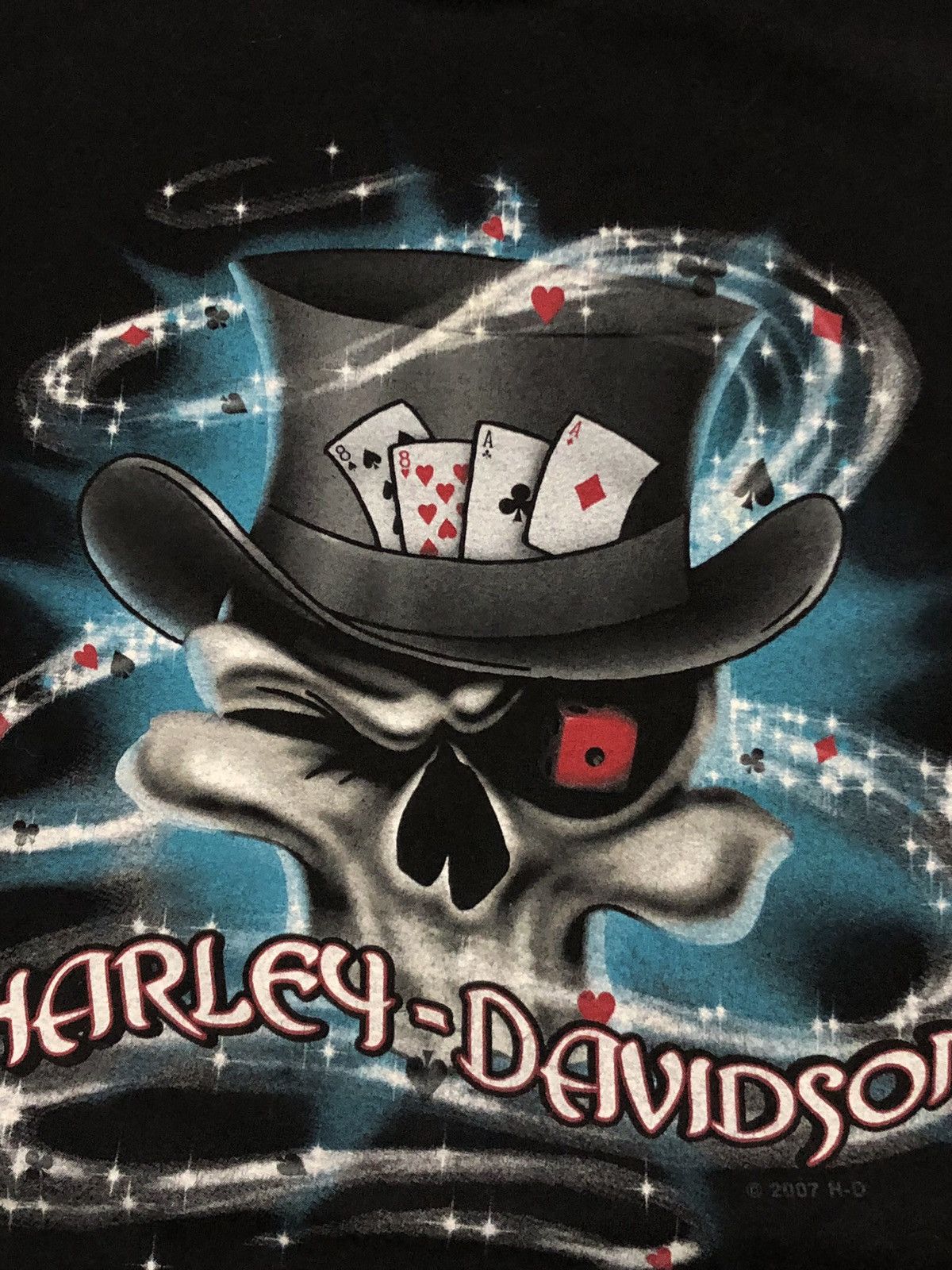 Harley Davidson × Vintage 2007 Harley Davidson Black Magic North Little Rock Biker Tee Size US XXL / EU 58 / 5 - 3 Thumbnail