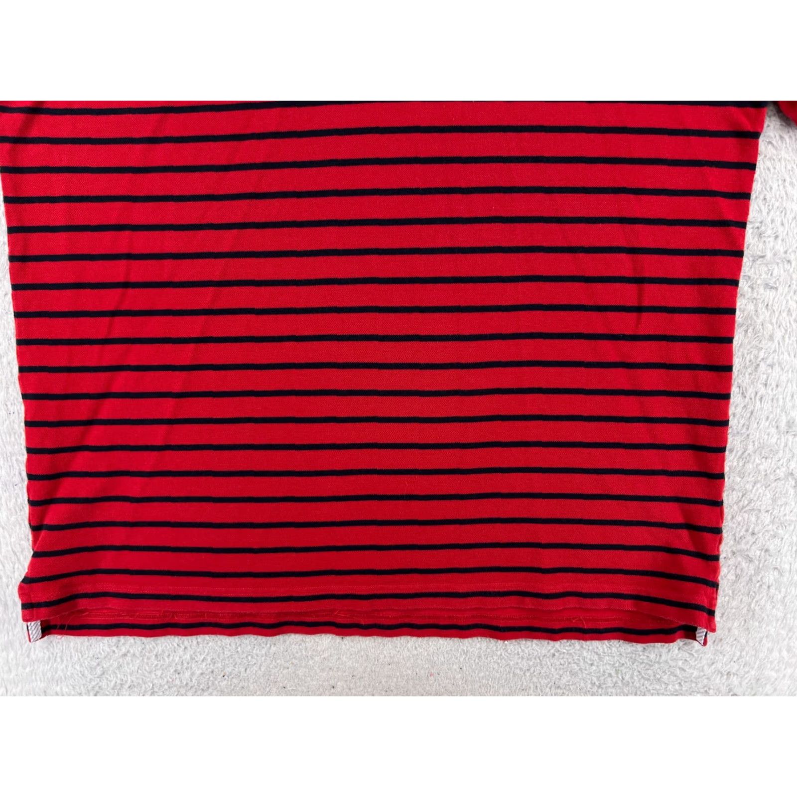 Tommy Hilfiger Tommy Hilfiger Polo Shirt Men XL Red Blue Stripe Cotton Knit Golf Activewear Size US XL / EU 56 / 4 - 5 Thumbnail
