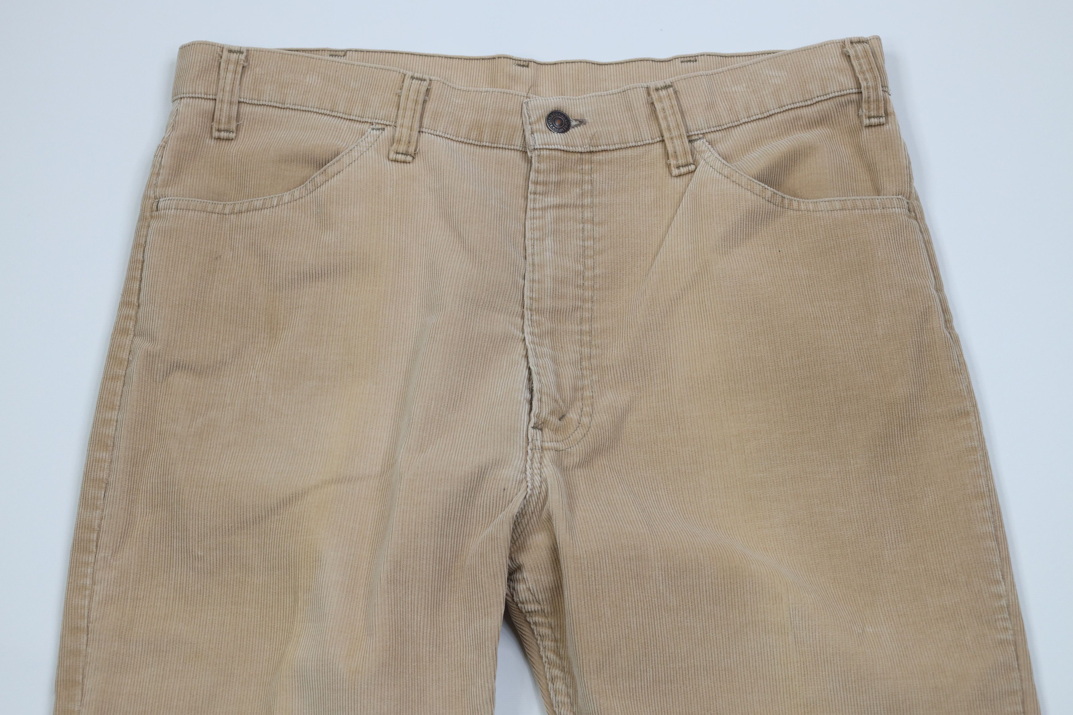 Levi's Vintage 80s Levis Straight Leg Corduroy Chino Pants USA Size US 38 / EU 54 - 2 Thumbnail
