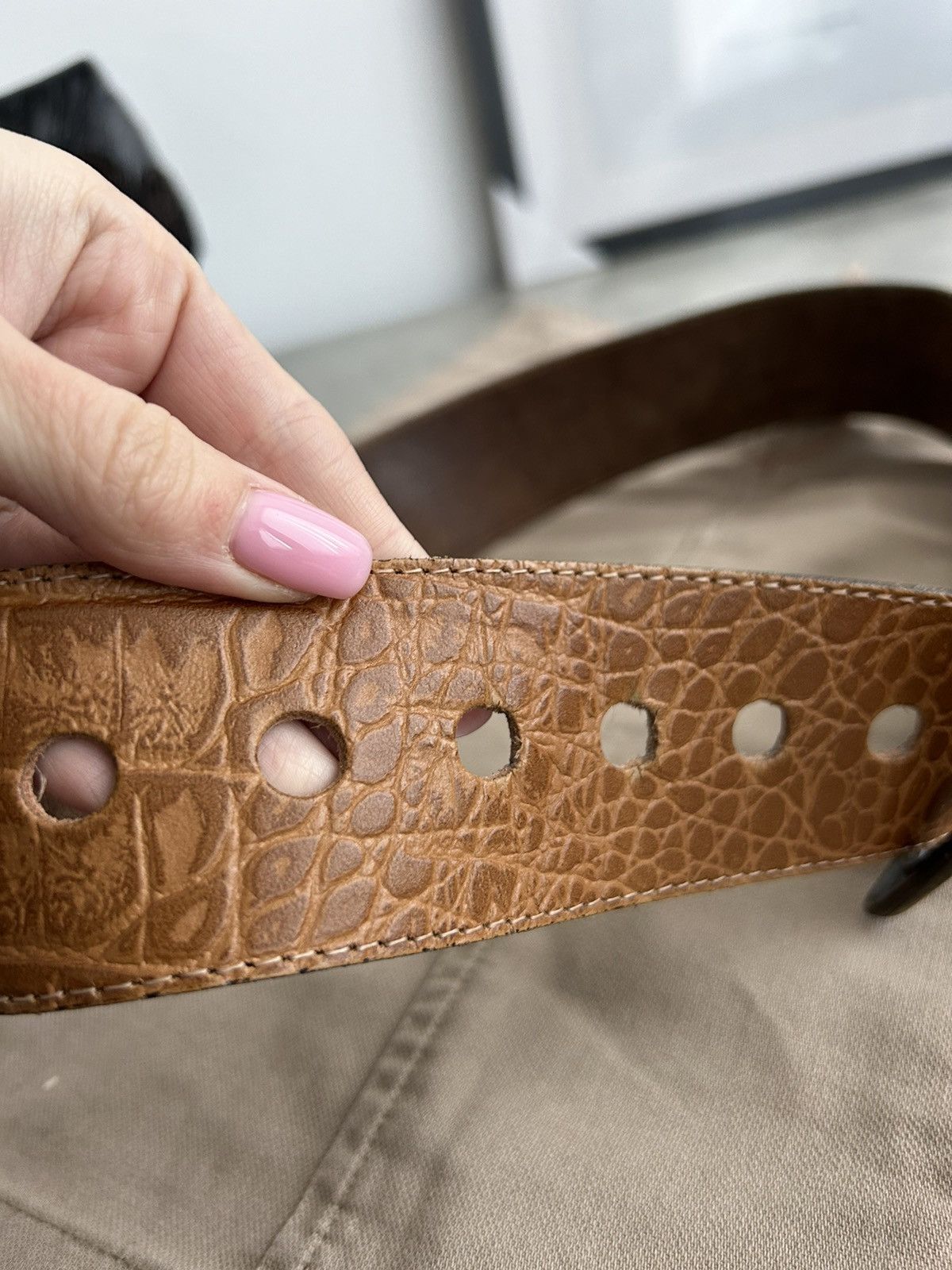 Vintage Leather Gorgeous Belt Y2K Size ONE SIZE - 6 Thumbnail