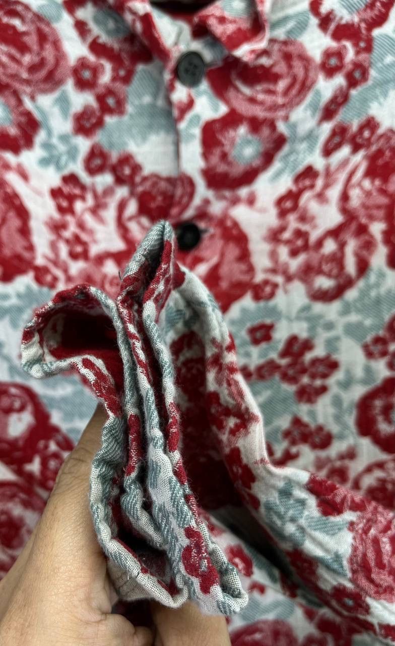 Issey Miyake Vintage Issey Miyake Plantation Flowers Button Up Flannel Size M / US 6-8 / IT 42-44 - 9 Thumbnail