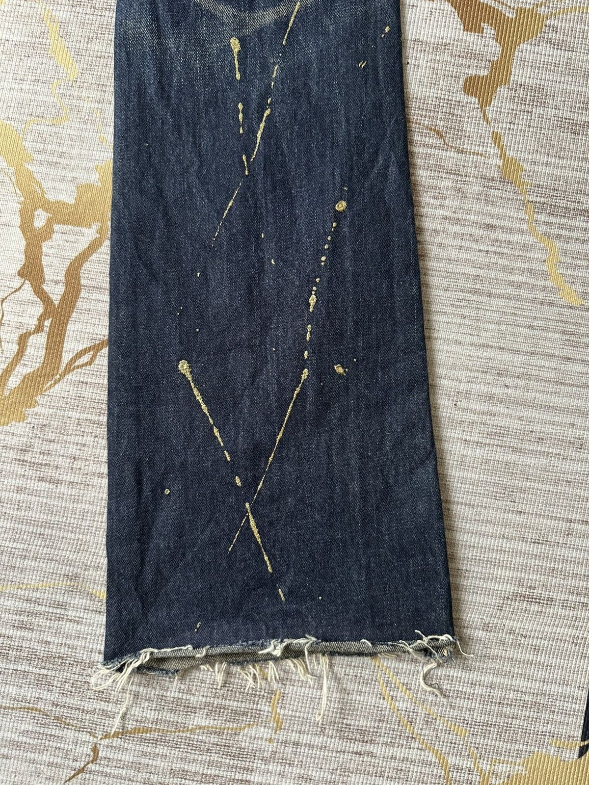 Japanese Brand FLARE Thirteen Japan Claw Marks Lowrise Design Denim Size US 29 - 15 Thumbnail