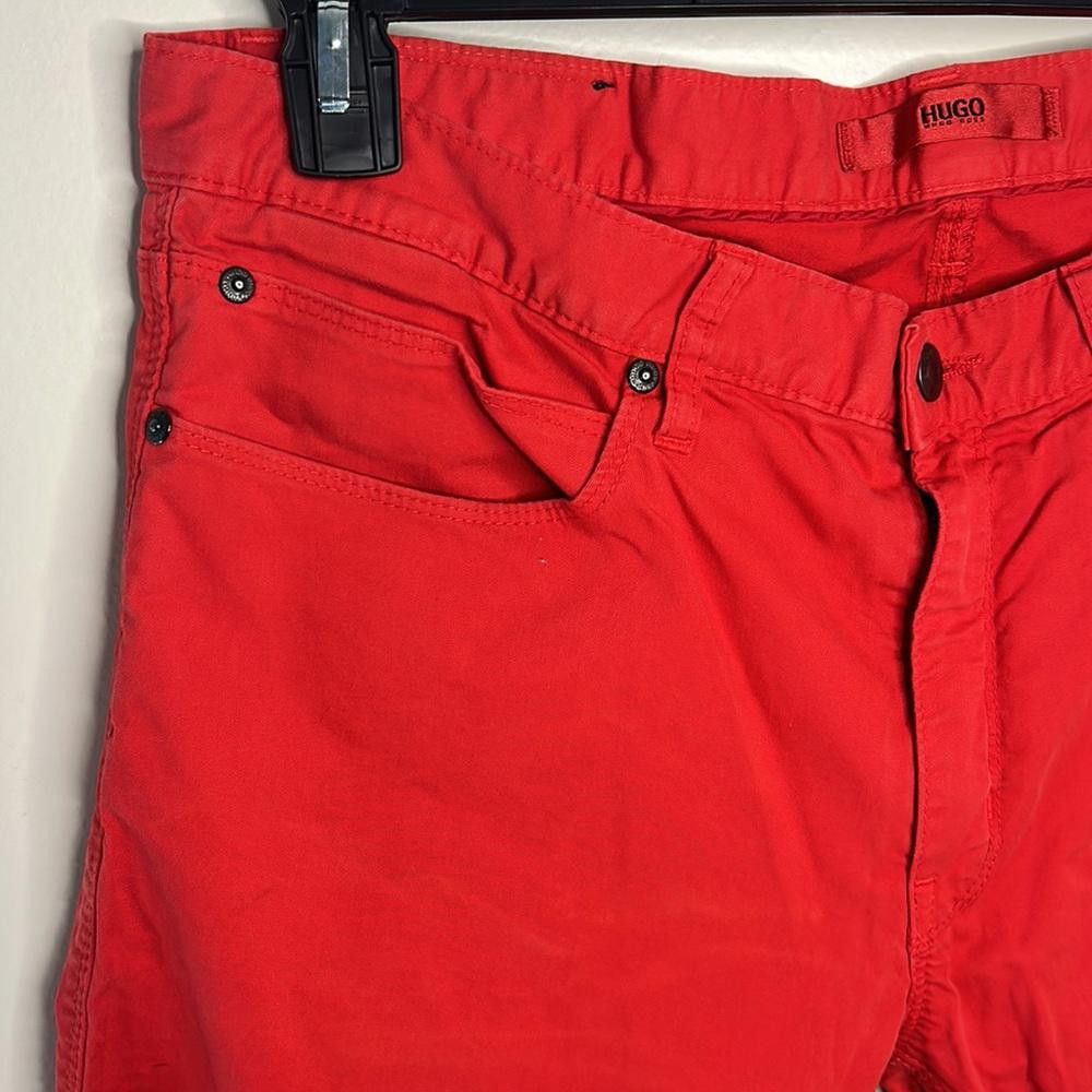 Hugo Slim Fit 5pkt - HUGO - Vibrant Red - 34/28 -98% Ctn 2% el Size US 34 / EU 50 - 1 Thumbnail