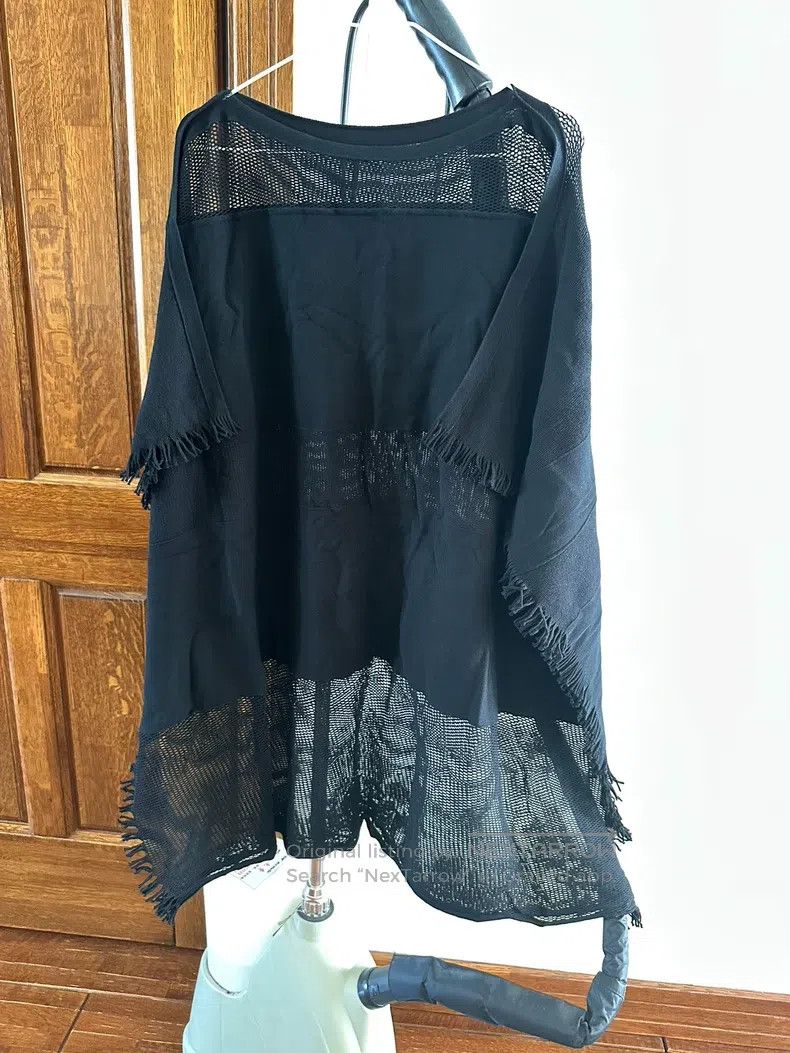 Issey Miyake Issey Miyake Black Mesh Tassel Cover-up Size M / US 6-8 / IT 42-44 - 1 Thumbnail