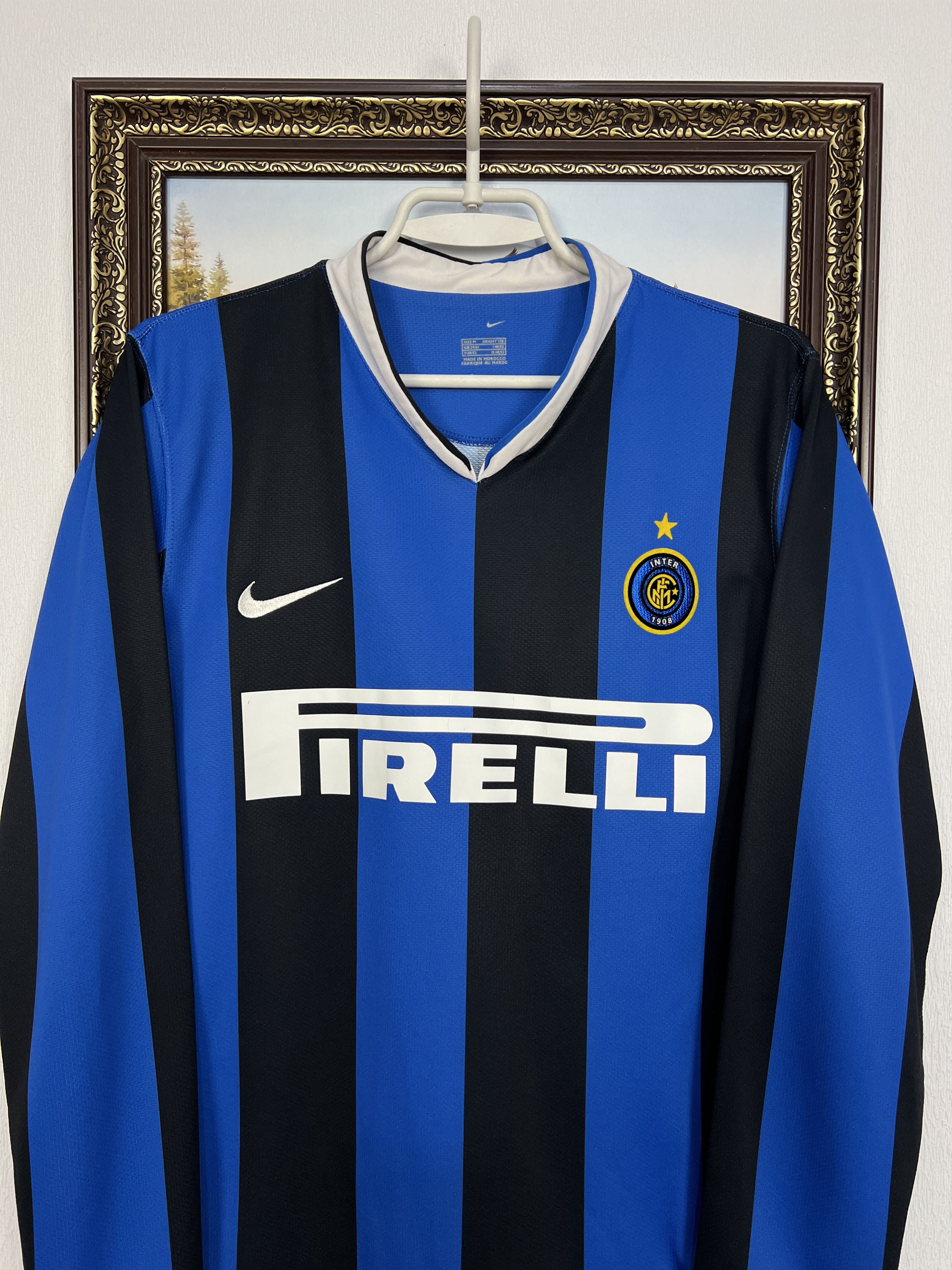 Nike Inter Milan football shirt Soccer Maglia Long Sleeve Jersey Size US M / EU 48-50 / 2 - 2 Thumbnail