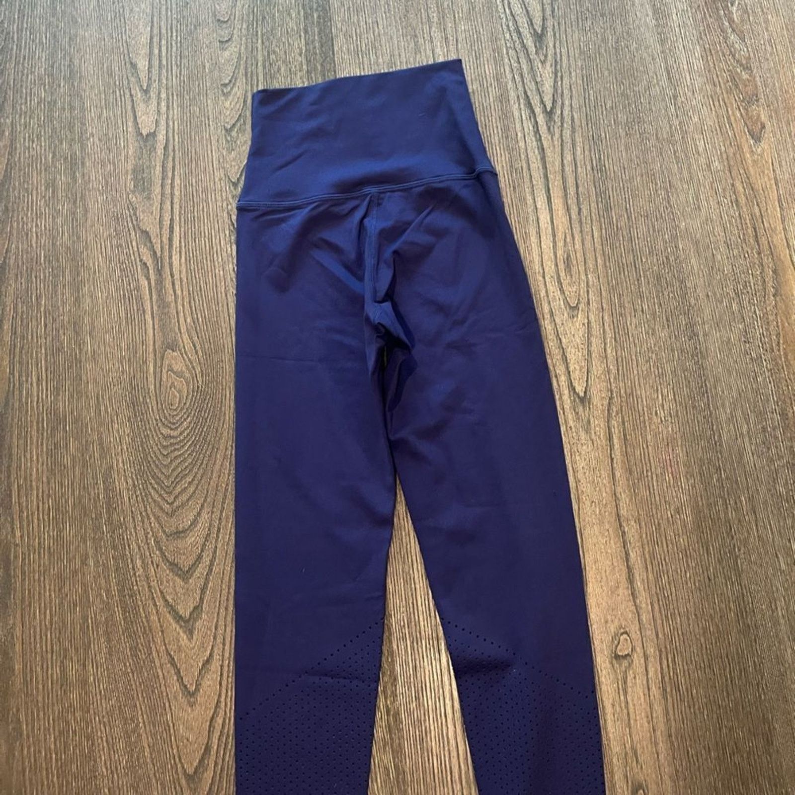 Vintage NWOT Tonal Womens Navy Blue High Waist Athletic Leggings XS Size 24" / US 00 / IT 34 - 8 Thumbnail