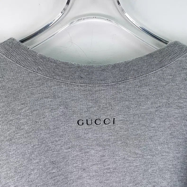 Gucci Gucci Gray letter Donald Duck printed cotton round-neck lo Size US XS / EU 42 / 0 - 6 Thumbnail