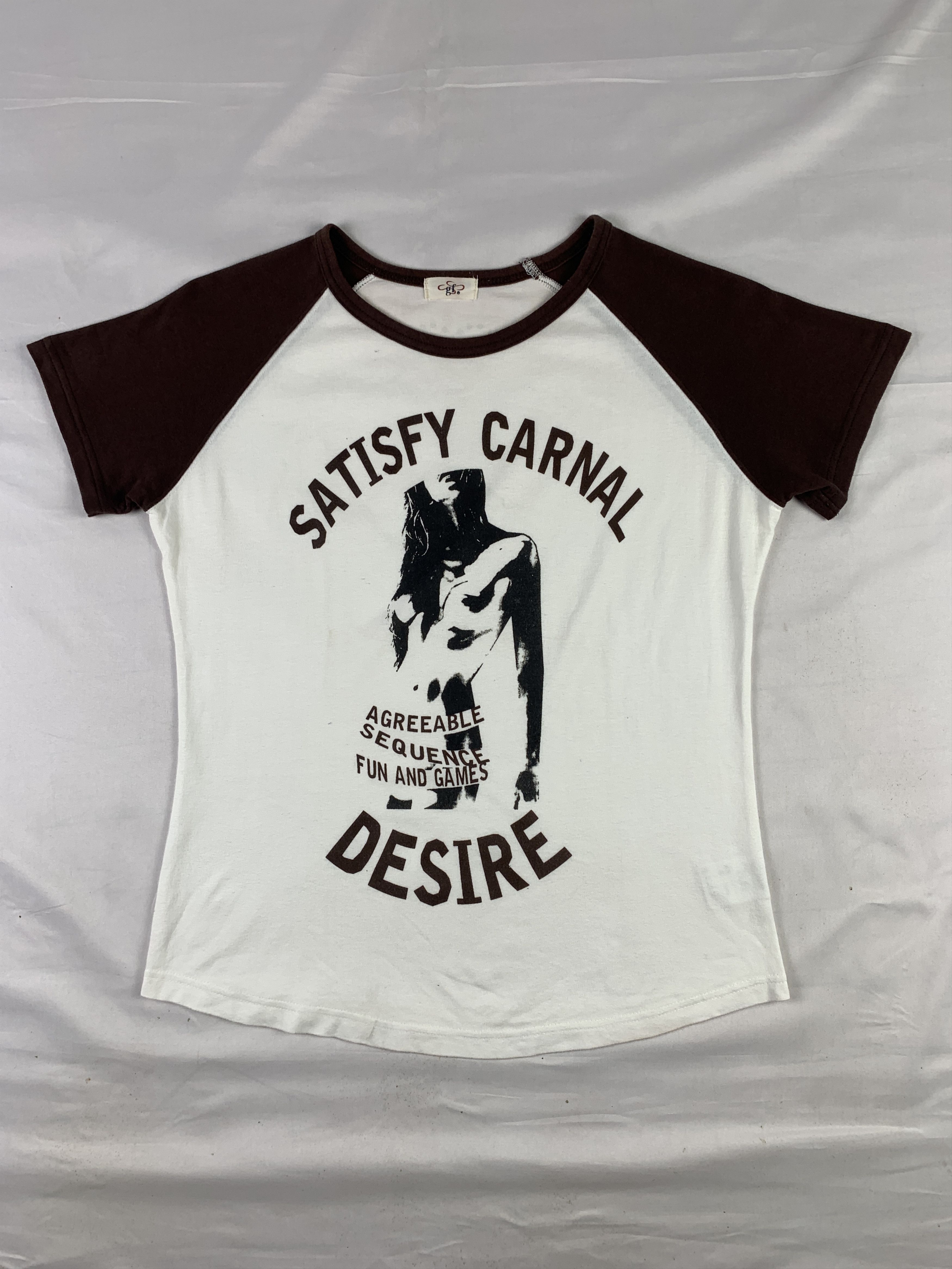 Japanese Brand gf Japan Girl Graphic Raglan Tee (L) Size L / US 10 / IT 46 - 1 Thumbnail