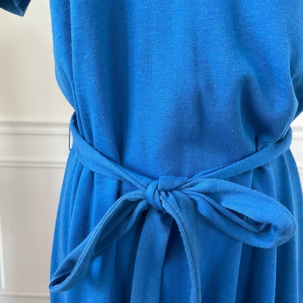 Vintage Vintage 80s Peppertree Cobalt Blue Polo Midi Dress 7 S Size S / US 4 / IT 40 - 3 Thumbnail