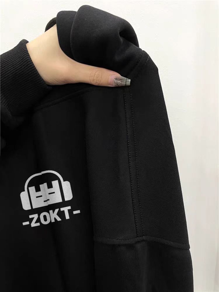 Designer × Japanese Brand Hip Hop Creative Print Thickened Loose Hooded Sweatshirt Size US L / EU 52-54 / 3 - 4 Thumbnail