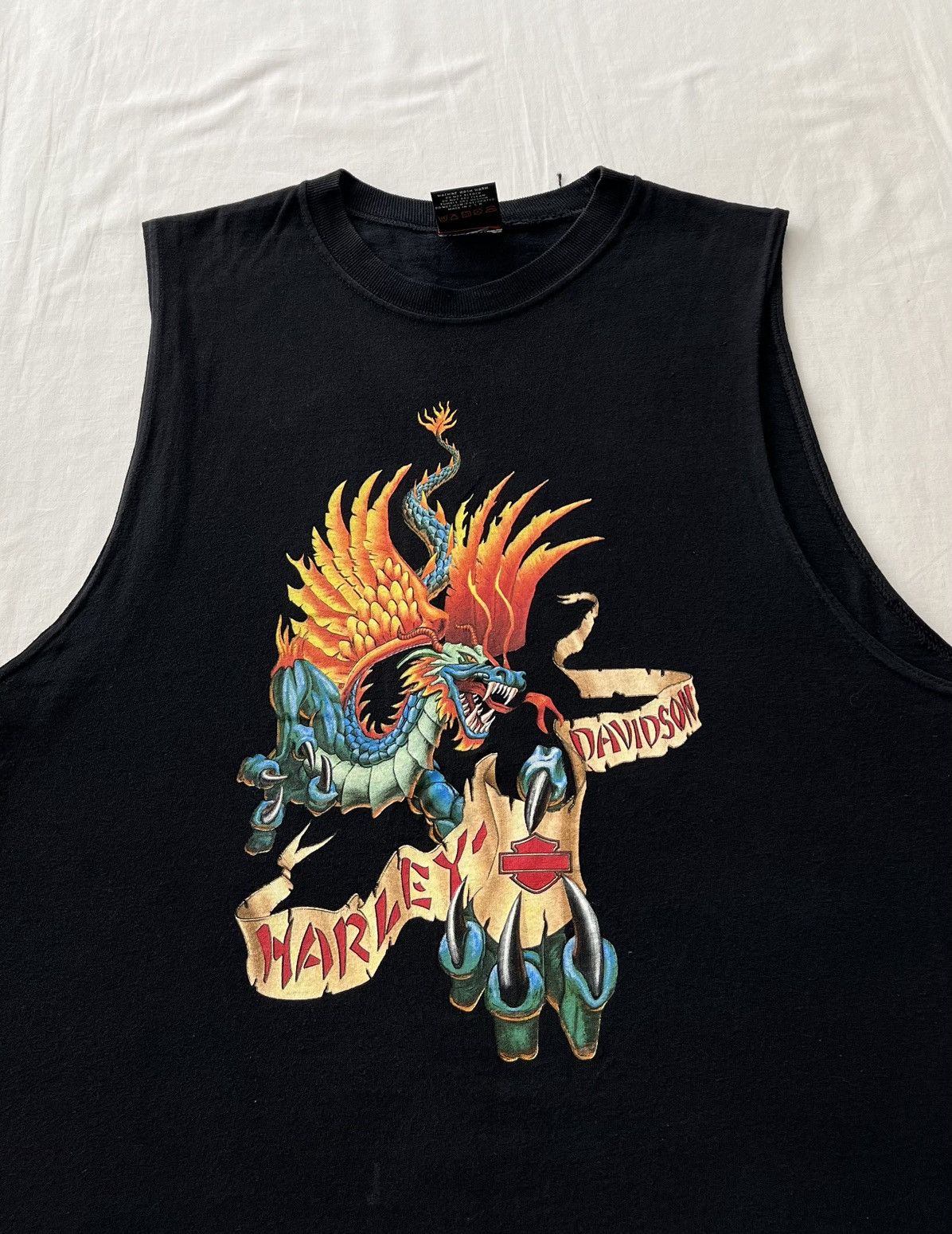 Harley Davidson Vintage 90s Harley Davidson Dragon Zurich Switzerland Size US M / EU 48-50 / 2 - 5 Thumbnail