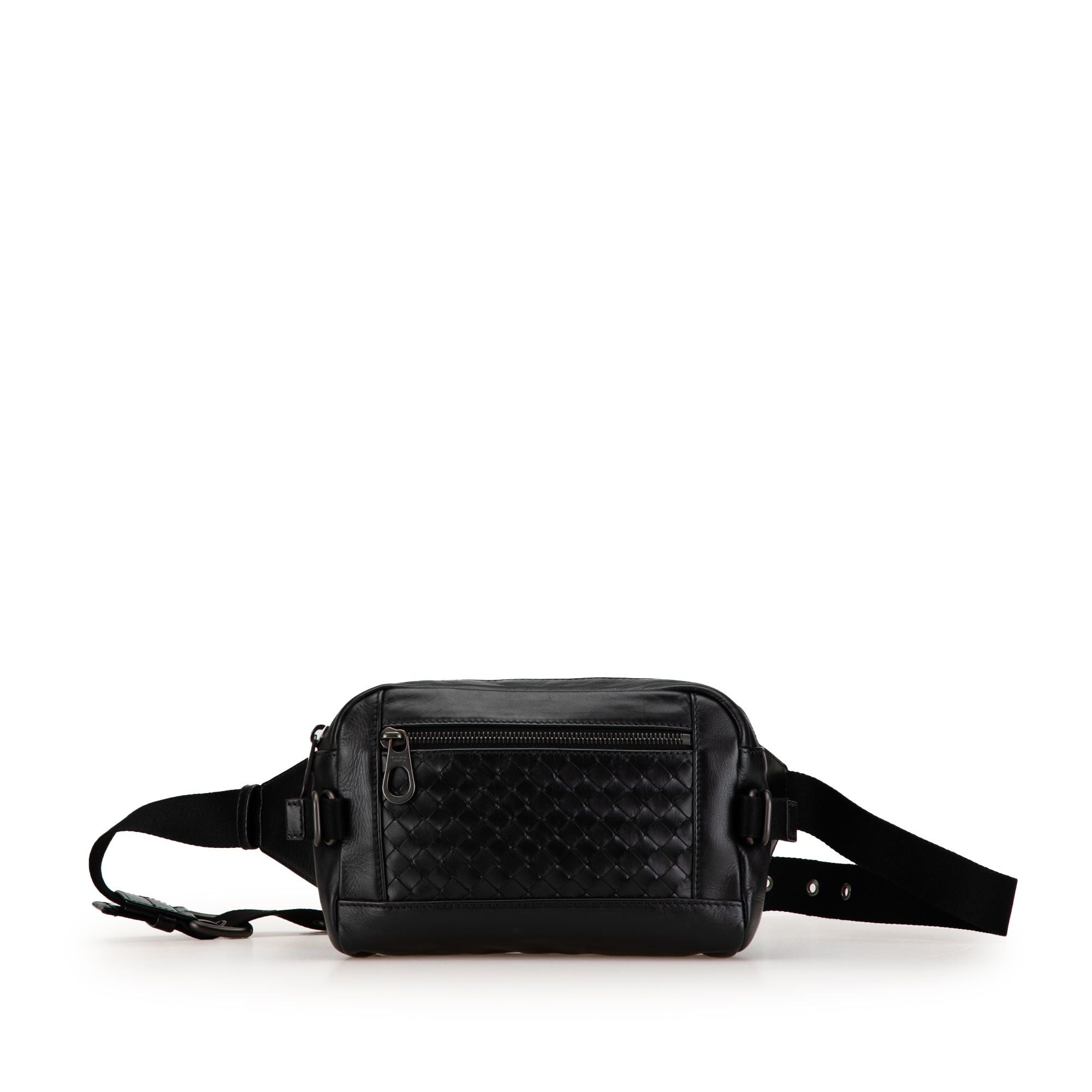 Bottega Veneta Bottega Veneta Nappa Intrecciato Belt Bag Black Size ONE SIZE - 1 Thumbnail