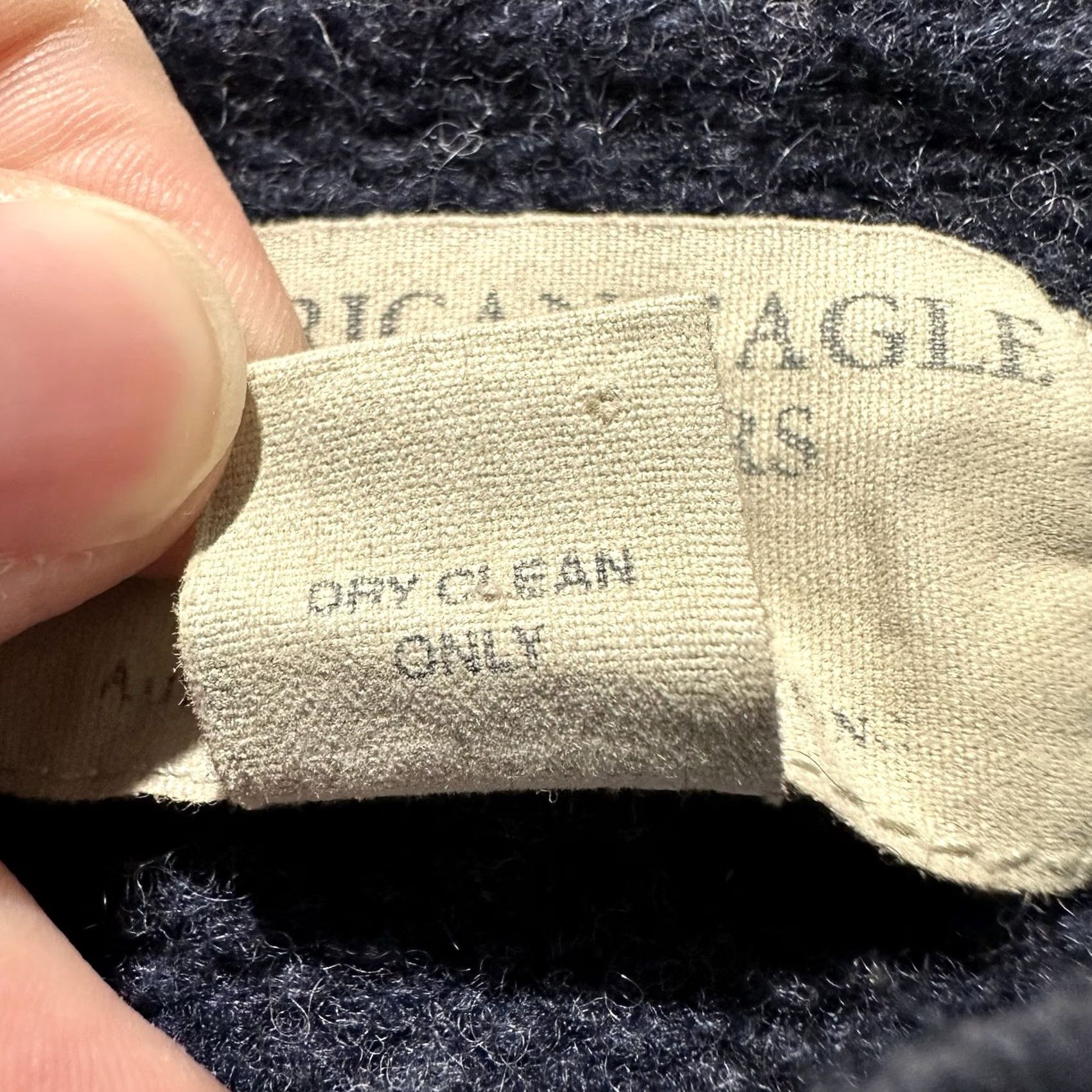 American Eagle Outfitters VINTAGE American Eagle Sweater Mens XL Blue Striped Lambswool 90s Hong Kong Size US XL / EU 56 / 4 - 5 Thumbnail