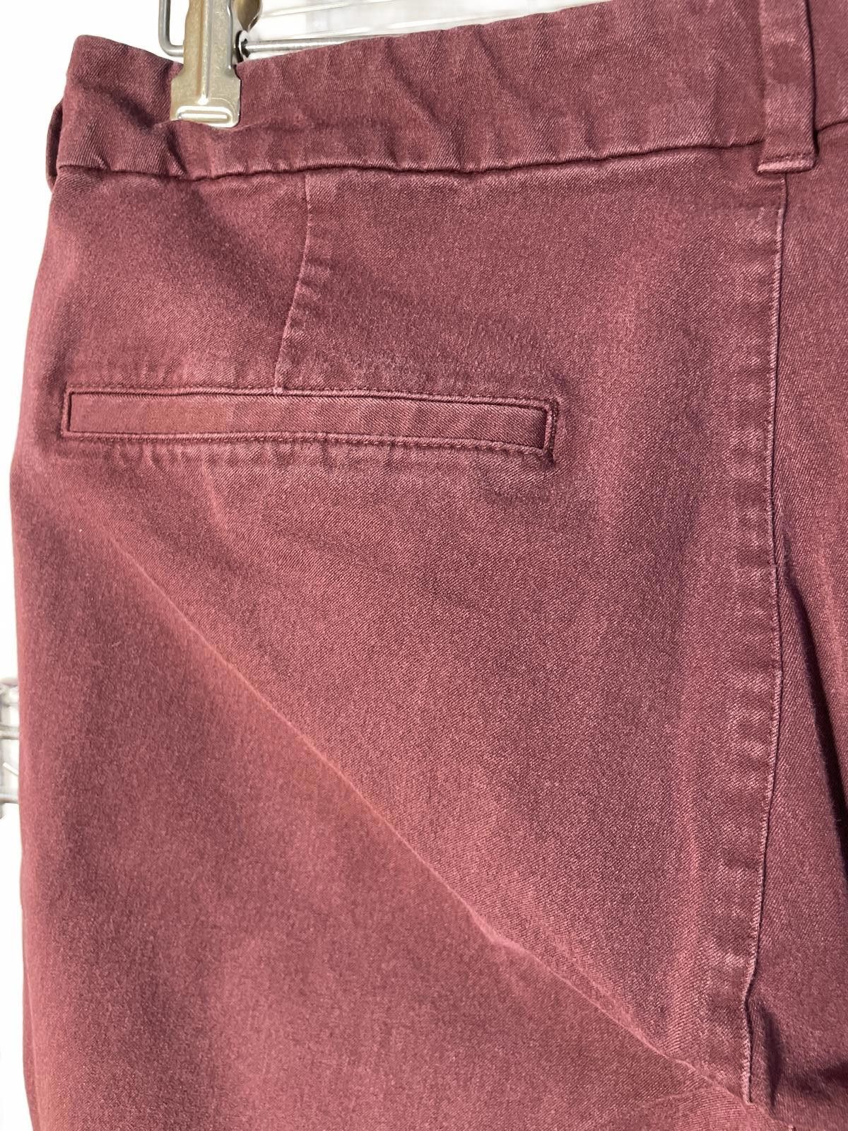 Old Navy Old Navy Dress Pants Women's 14 Burgundy Maroon High Rise Size 36" / US 14 / IT 50 - 6 Thumbnail