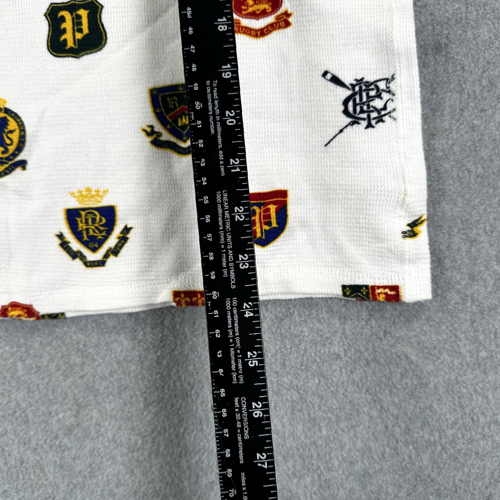 Polo Ralph Lauren Polo Ralph Lauren Pajama Top Mens M White Crest Thermal Knit Sleepwear Size US M / EU 48-50 / 2 - 5 Thumbnail