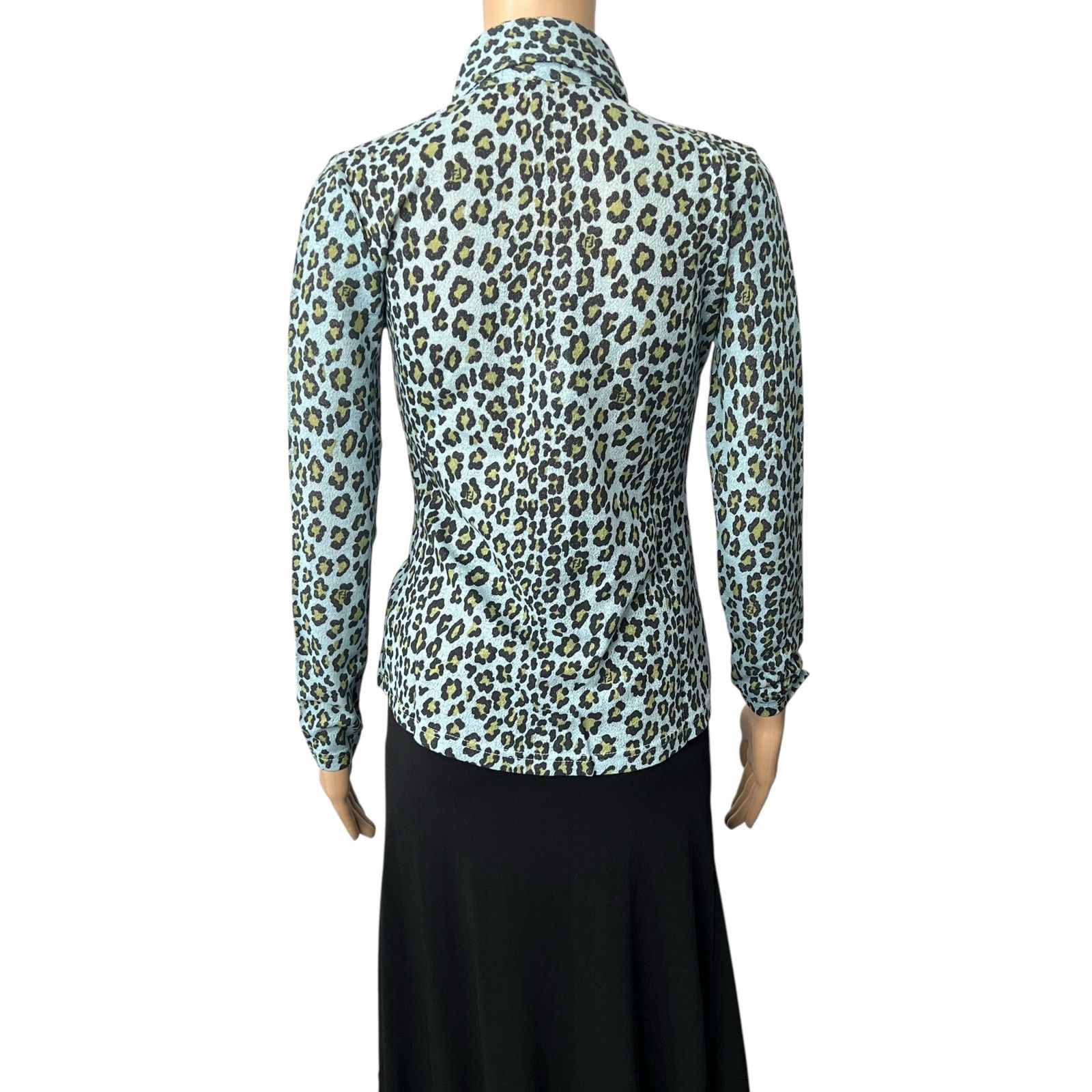 Fendi Fendi Vintage Leopard Print Button Down Blouse Size S / US 4 / IT 40 - 2 Thumbnail