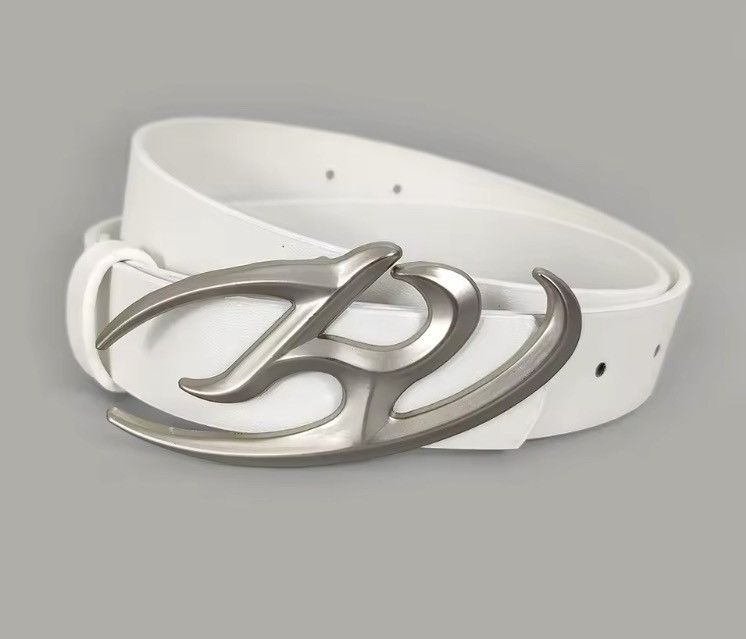 Japanese Brand Y2K Style chrome buckle belt Size ONE SIZE - 3 Thumbnail
