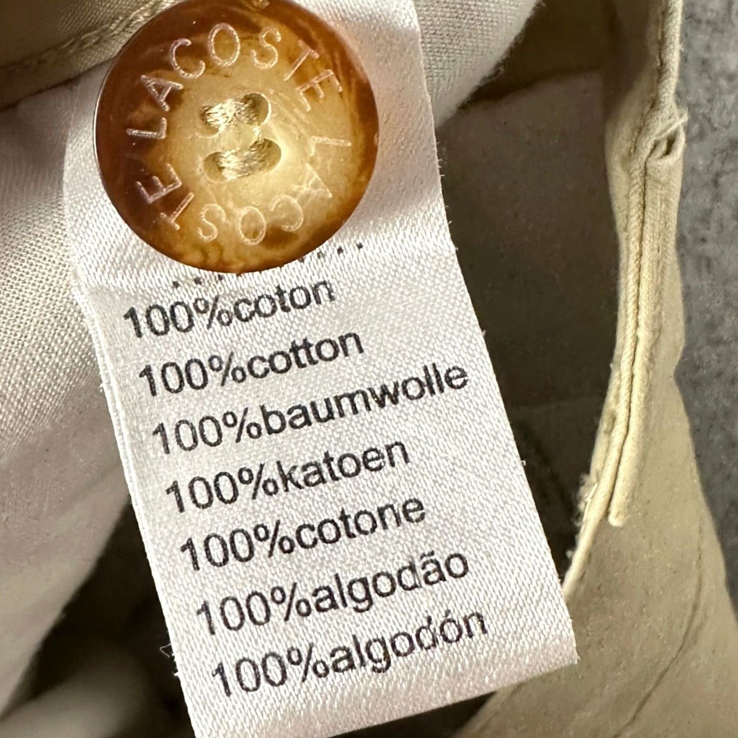 Lacoste Lacoste Shorts Mens 46 Tan Cargo Utility Pocket Flat Front Hiking Outdoor EUC Size US 36 / EU 52 - 4 Thumbnail