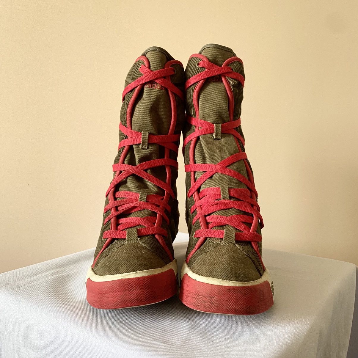 Adidas × Japanese Brand Japan Adidas Velvet Yohji Yamamoto Style Racing Boxing Shoes Size US 5.5 / EU 38 - 4 Thumbnail