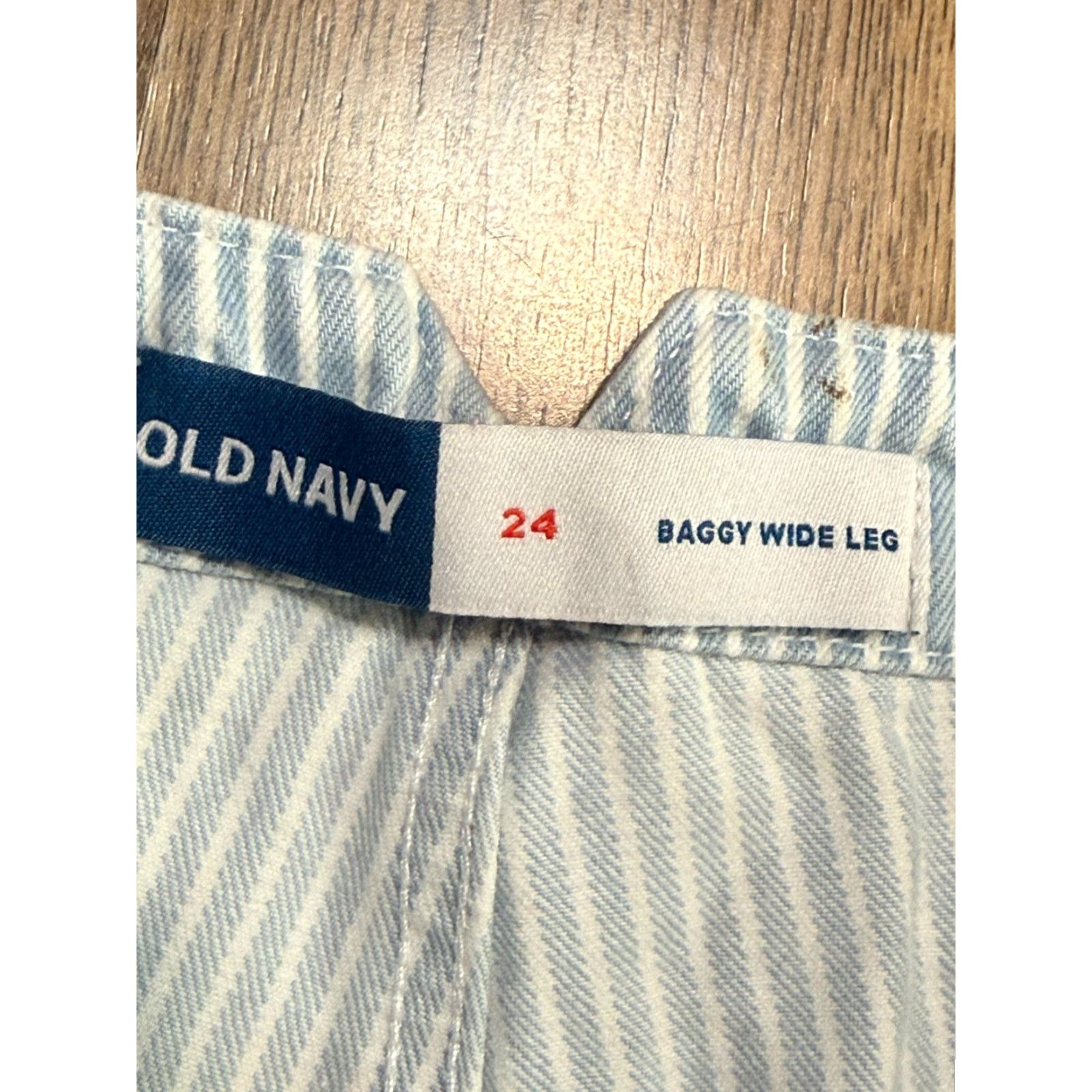 Old Navy VINTAGE Old Navy Outfit Womens 4X Blue White Striped Baggy Wide Leg Button Up Vest NWT Size XXL / US 16-18 / IT 52-54 - 6 Thumbnail
