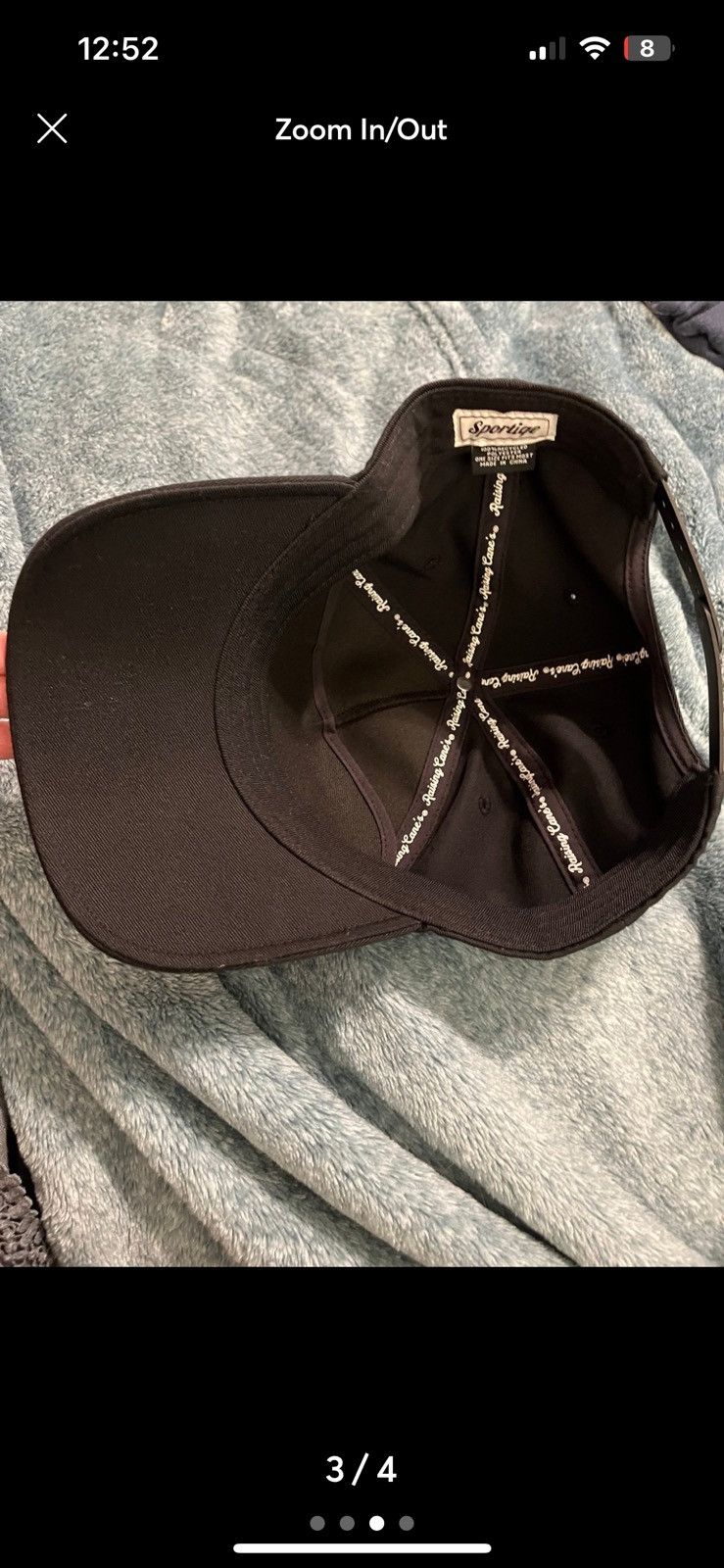 Other NWOT Raising Cane’s Varsity Black Hat Size ONE SIZE - 3 Thumbnail
