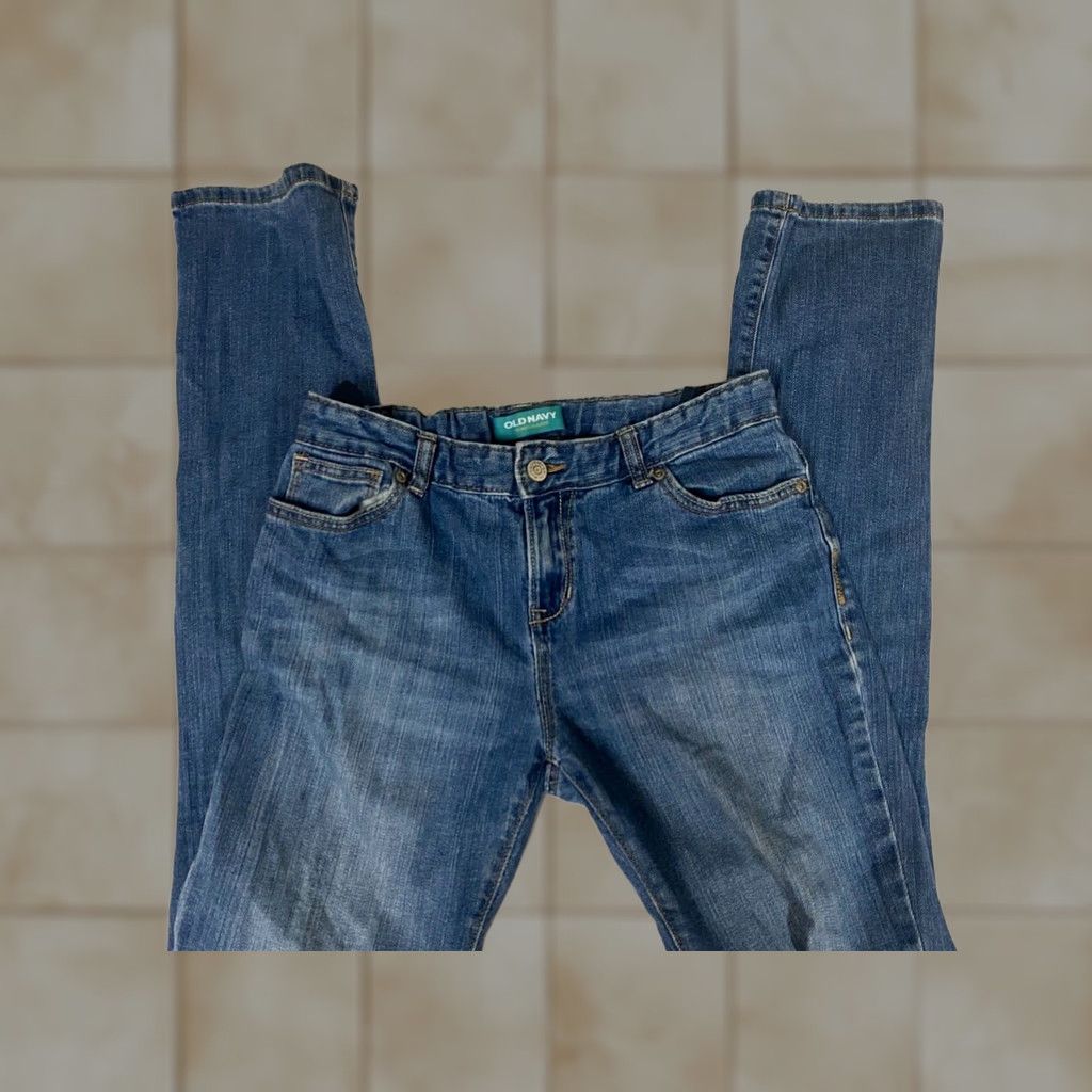 Old Navy Old Navy Jeans Skinny 26 Juniors Women Blue Denim 30in Waist Pockets Zipper Stretch Classic 20in Inseam Tie-Down Not Specified Size 26" / US 2 / IT 38 - 1 Thumbnail