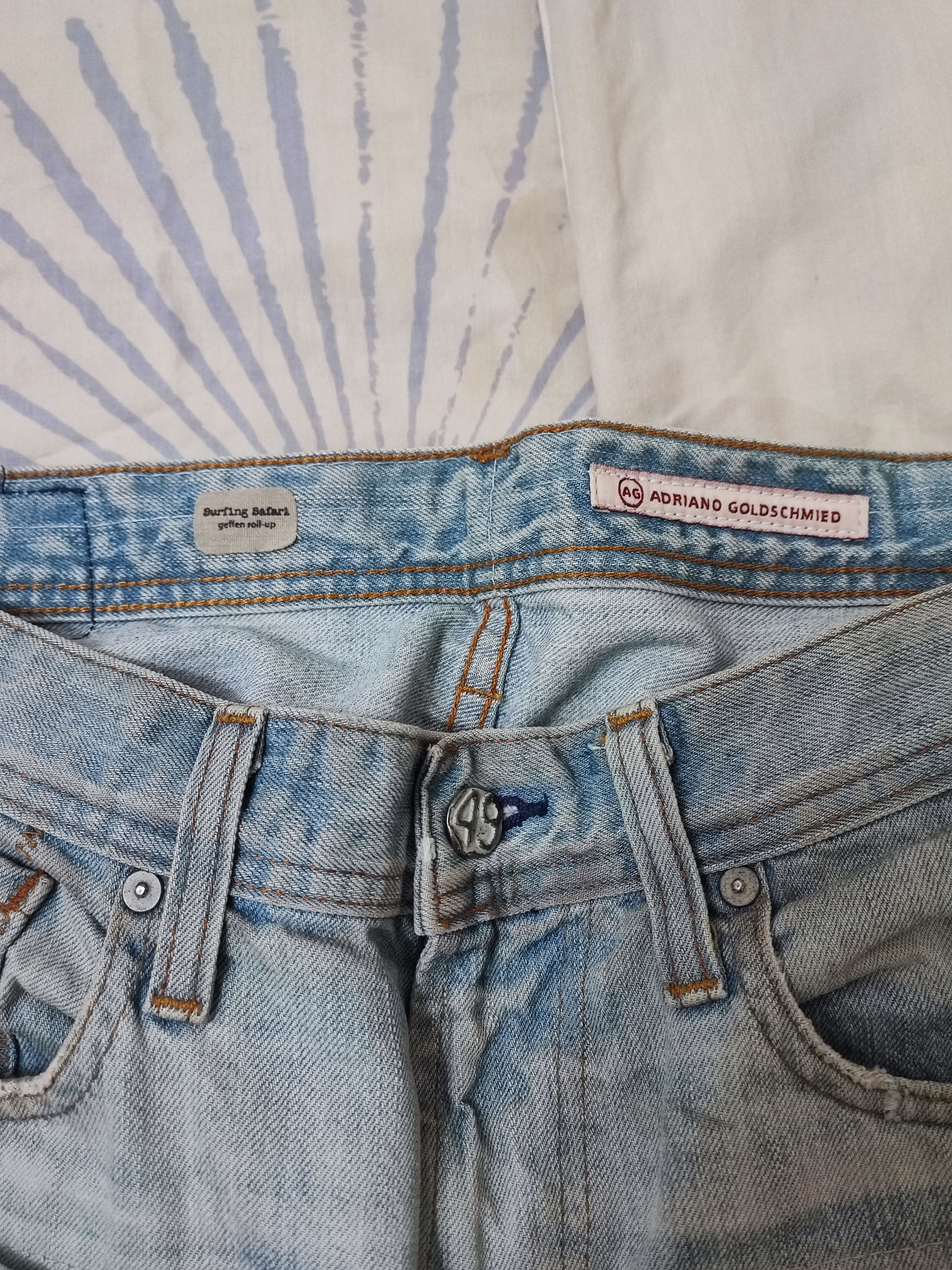 AG Adriano Goldschmied AG Adriano Goldschmied Distressed Faded Blue Jeans Size US 33 - 11 Thumbnail
