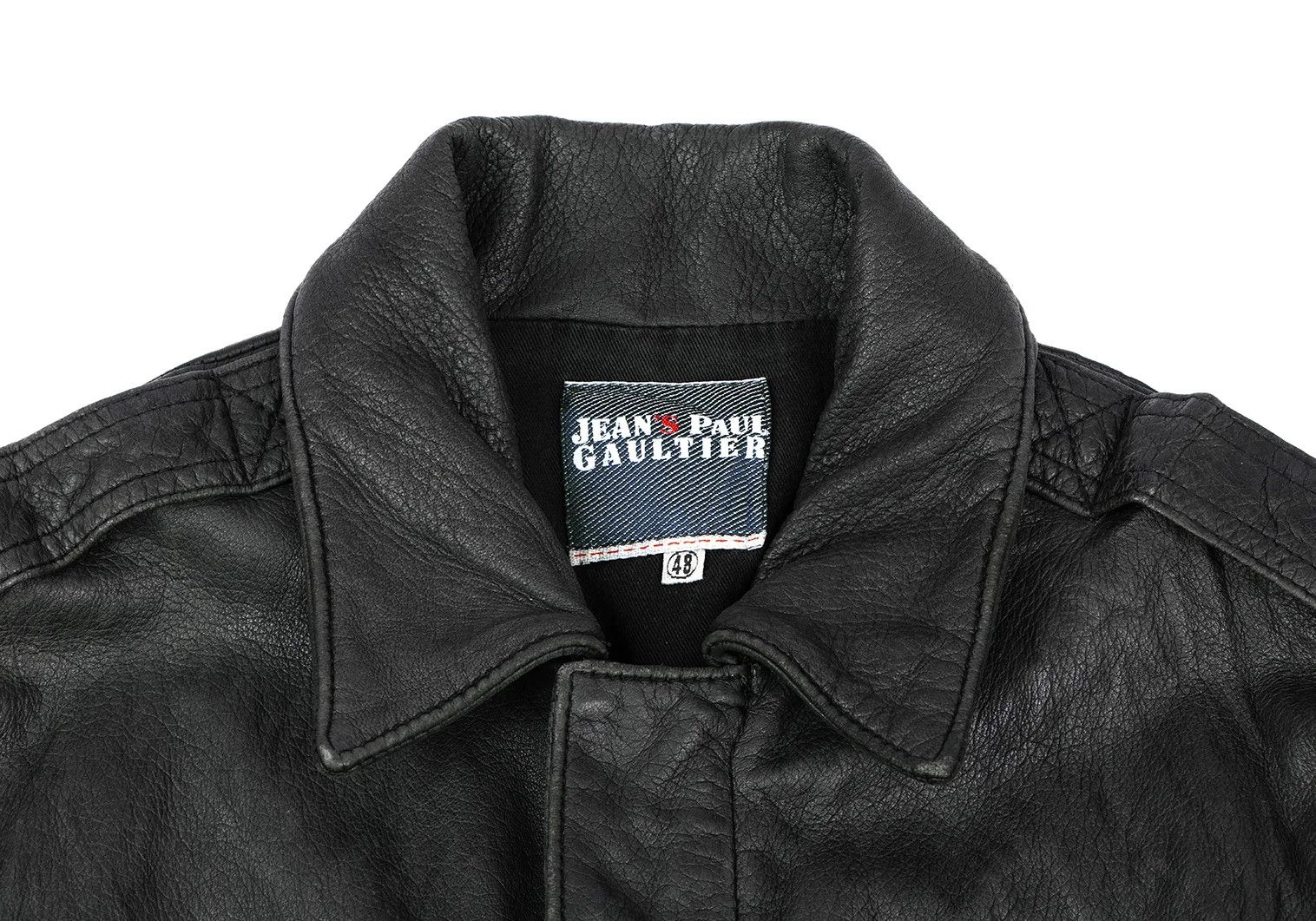 Jean Paul Gaultier Lambskin A2 Jacket in Navy Black Size 48 Size US M / EU 48-50 / 2 - 4 Thumbnail
