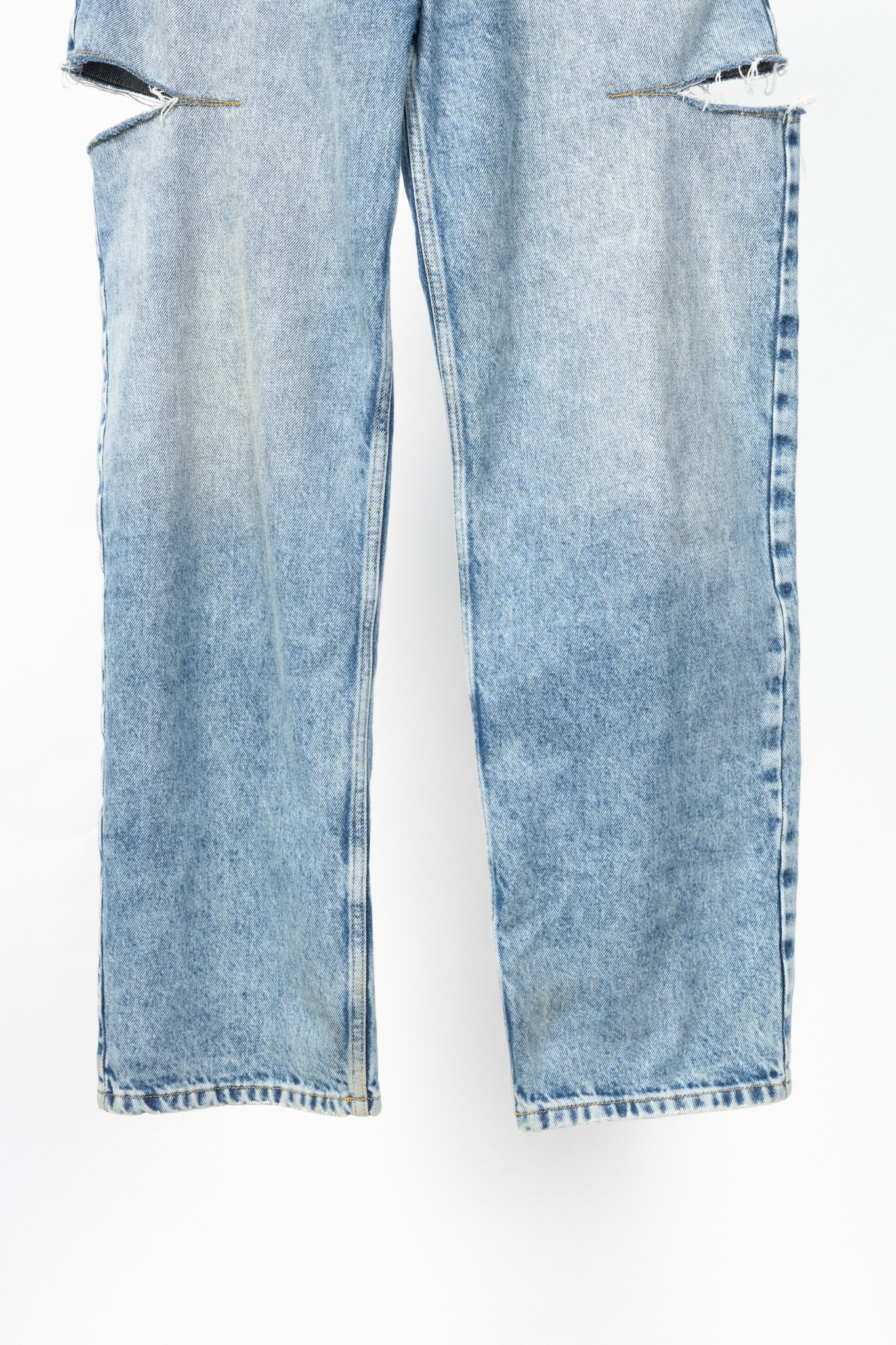 Maison Margiela Maison Margiela Blue Cotton Slit Jeans Size 27" / US 4 / IT 40 - 6 Thumbnail