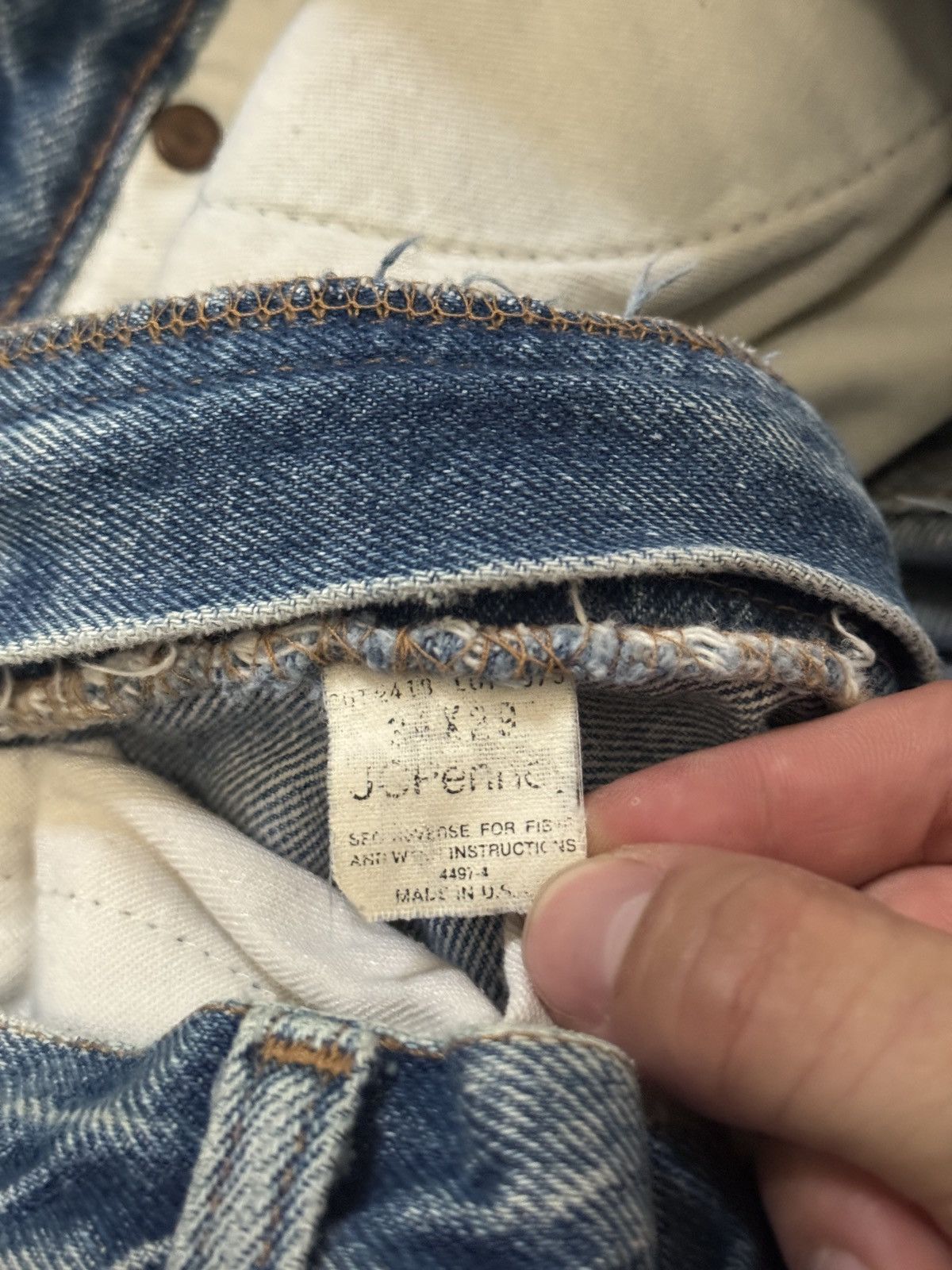 JCPenney Vintage 70s 80s JC Penny’s Bootcut Flare Western 32x26 Jeans Size US 32 / EU 48 - 3 Thumbnail