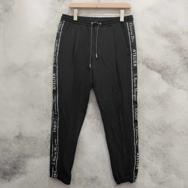 Dior Dior Black Cotton Casual Pants for Men 0089 Size US 34 / EU 50 - 1 Thumbnail