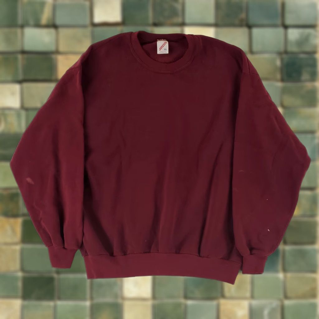 Jerzees VINTAGE Jerzees Sweatshirt Purple Long Sleeve XL Mens Size US XL / EU 56 / 4 - 1 Thumbnail