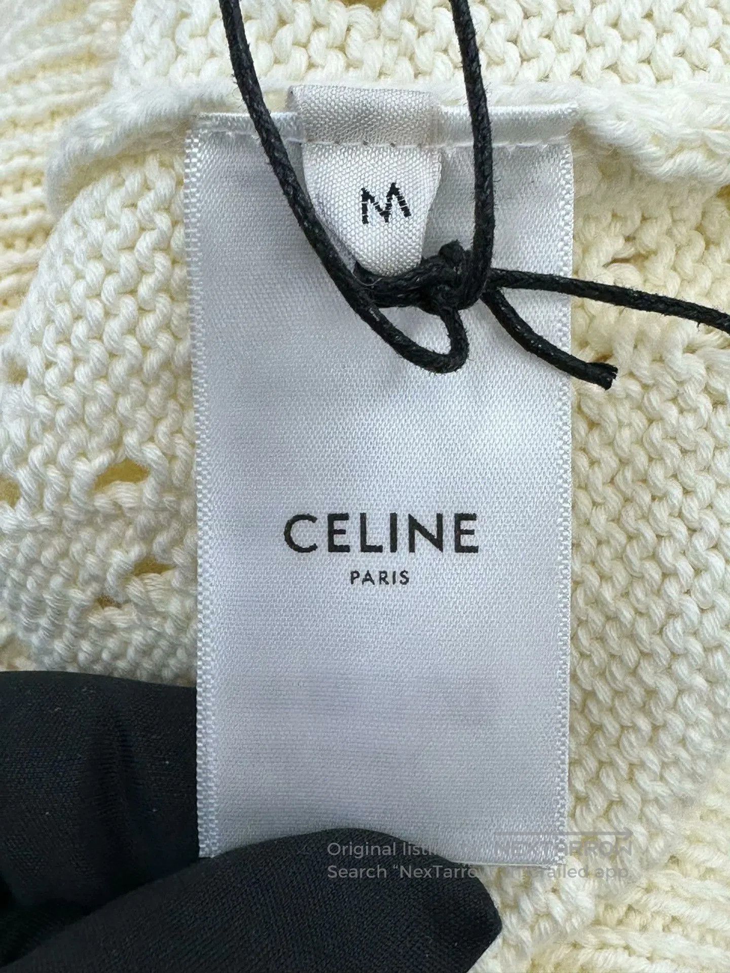 Celine Celine Openwork Logo Knit Short. Size M / US 6-8 / IT 42-44 - 4 Thumbnail