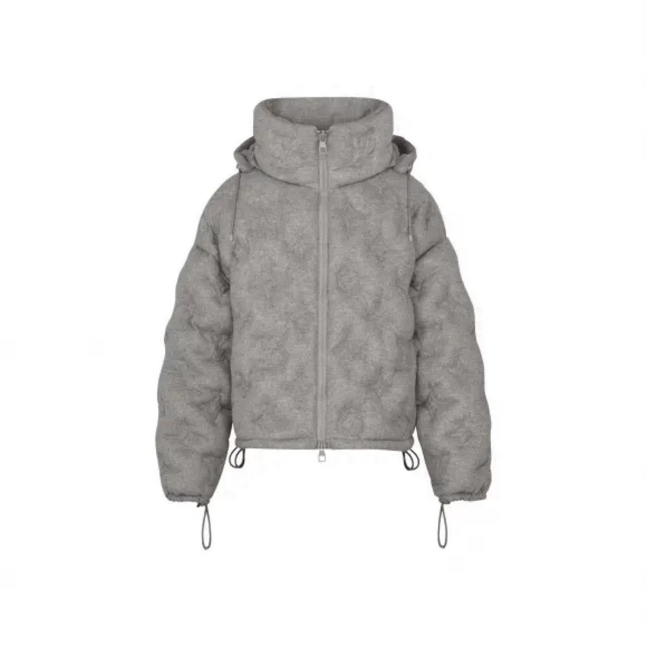 Louis Vuitton Louis Vuitton Gray Embossed All-Over Down Jacket Size US M / EU 48-50 / 2 - 1 Thumbnail