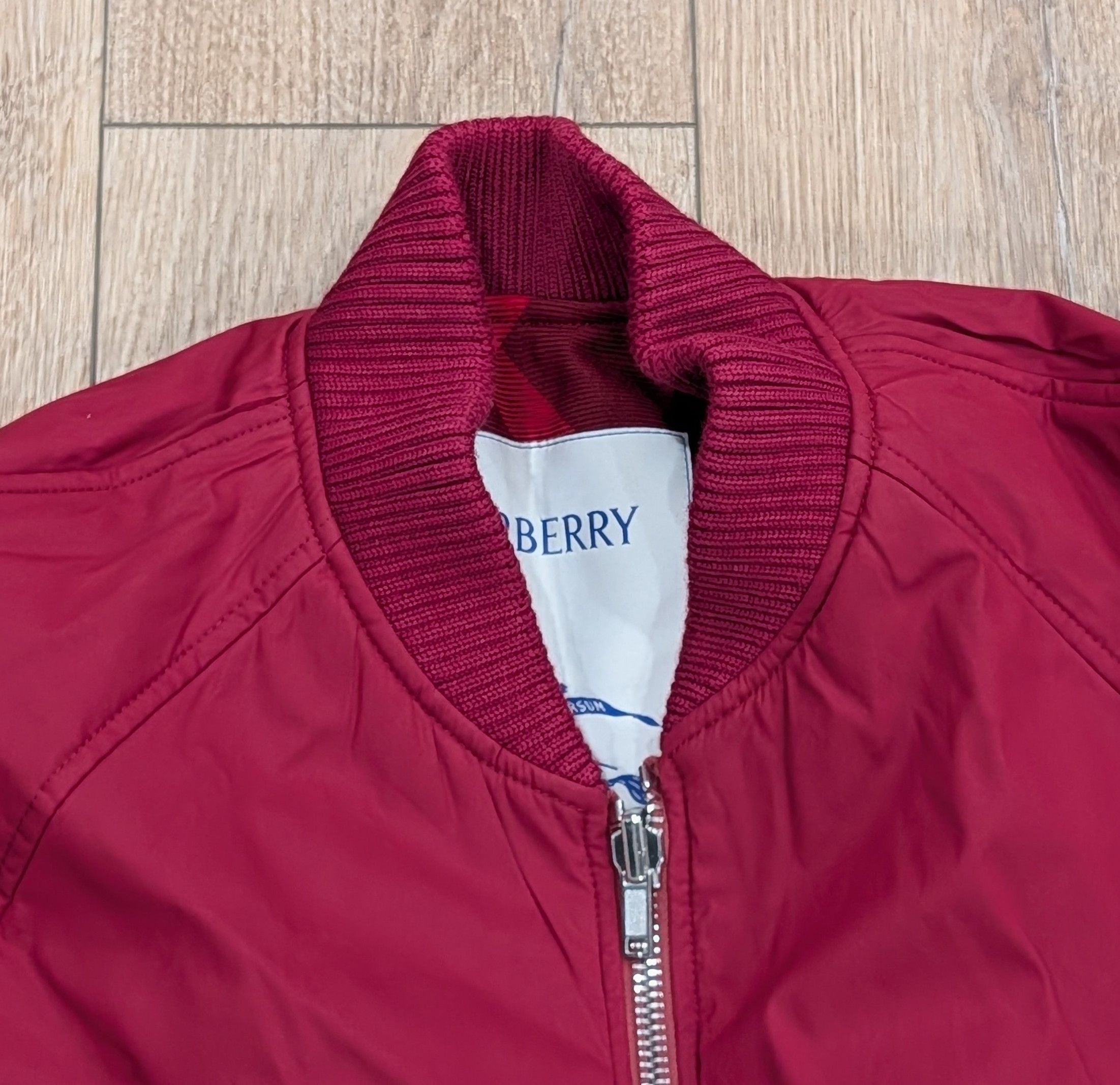 Burberry Burberry Reversible Bomber Jacket Ripple Red IP Check XL Size US XL / EU 56 / 4 - 7 Thumbnail