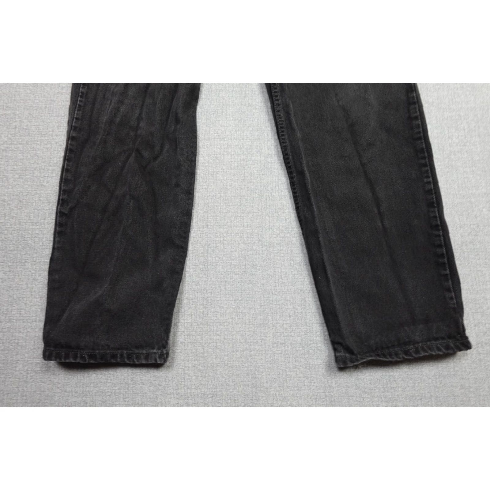 Levi's VINTAGE Levi's 550 Jeans Mens 40x32 Black Regular Fit Western Cowboy Rancher Denim 5-Pocket Pattern Solid Distressed Zip Fly Size US 40 / EU 56 - 3 Thumbnail
