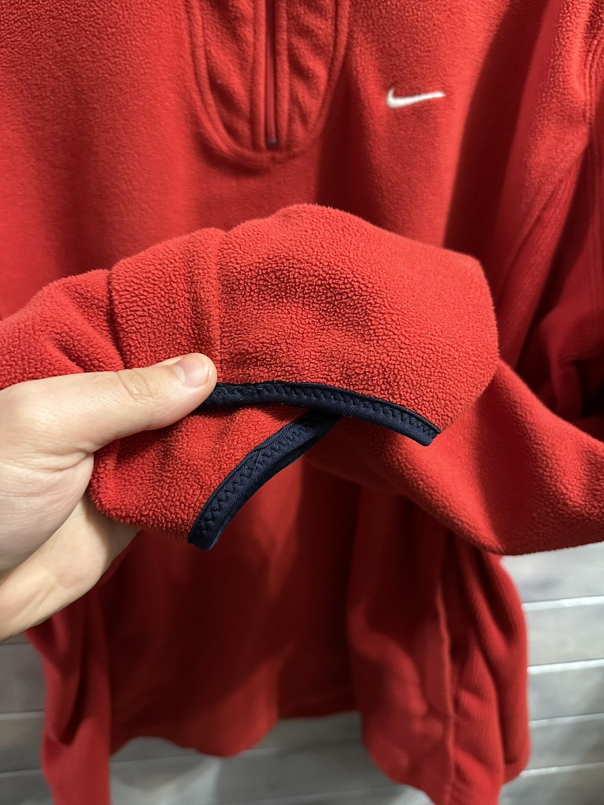 Nike Rare Vintage 1/3 Zip Sweatshirt Nike Fleece Small Swoosh Size US XXL / EU 58 / 5 - 5 Thumbnail