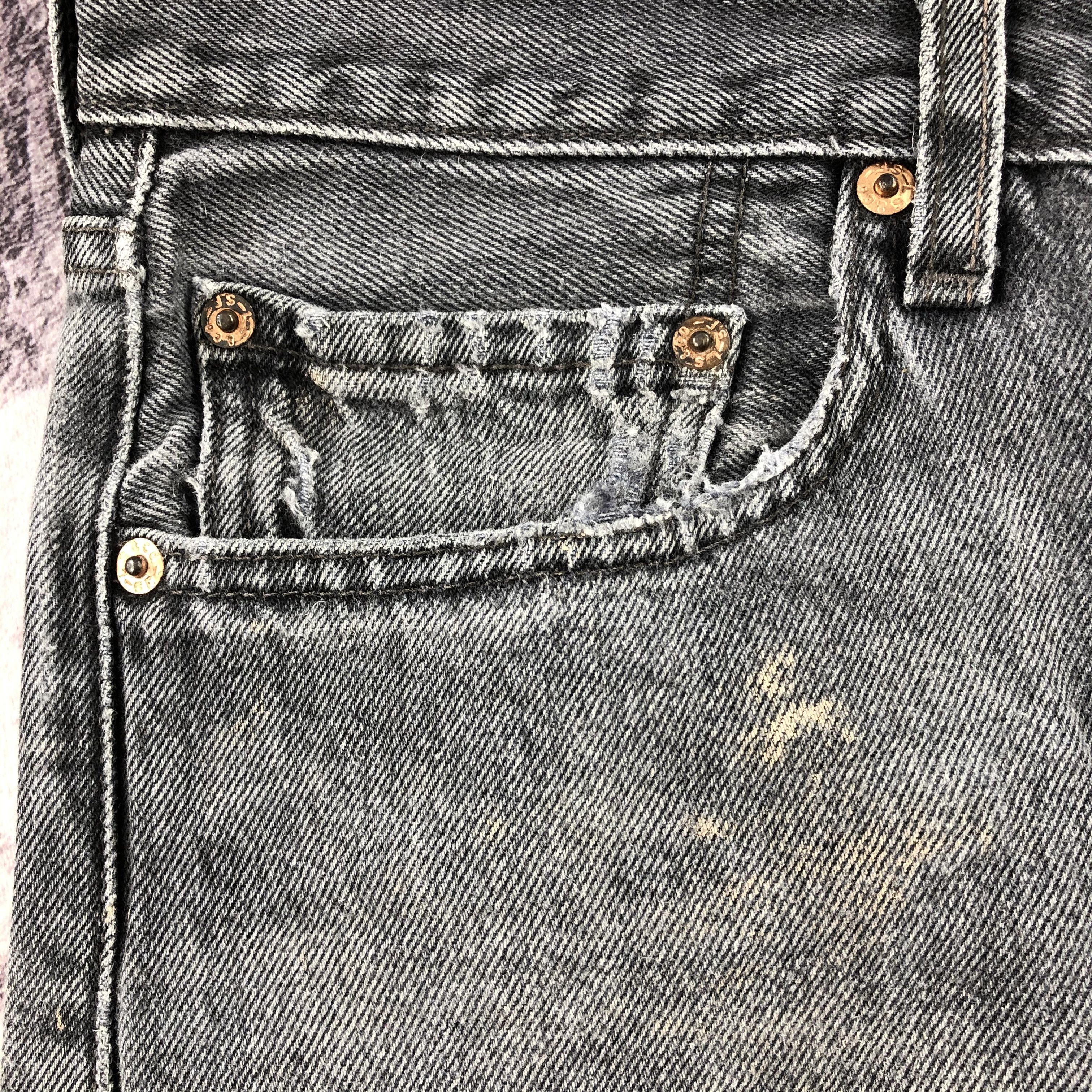 Levi's × Vintage 90s Vintage Levis 501 Painter Jeans-JM2314 Size US 37 - 12 Thumbnail