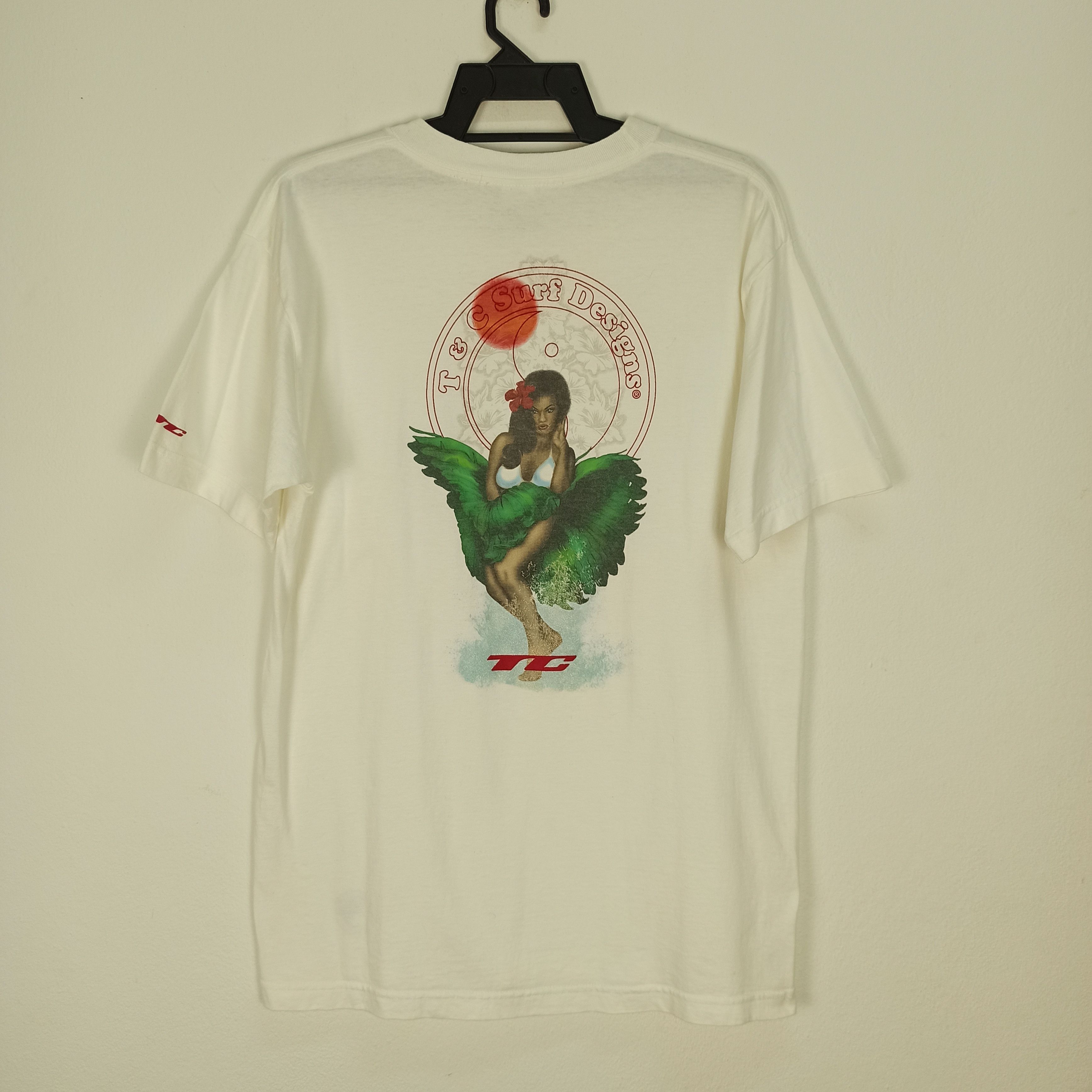 Vintage Vtg 90s T&C Surf Designs Hawaii Surf Surfboards Made in USA Size US L / EU 52-54 / 3 - 2 Thumbnail