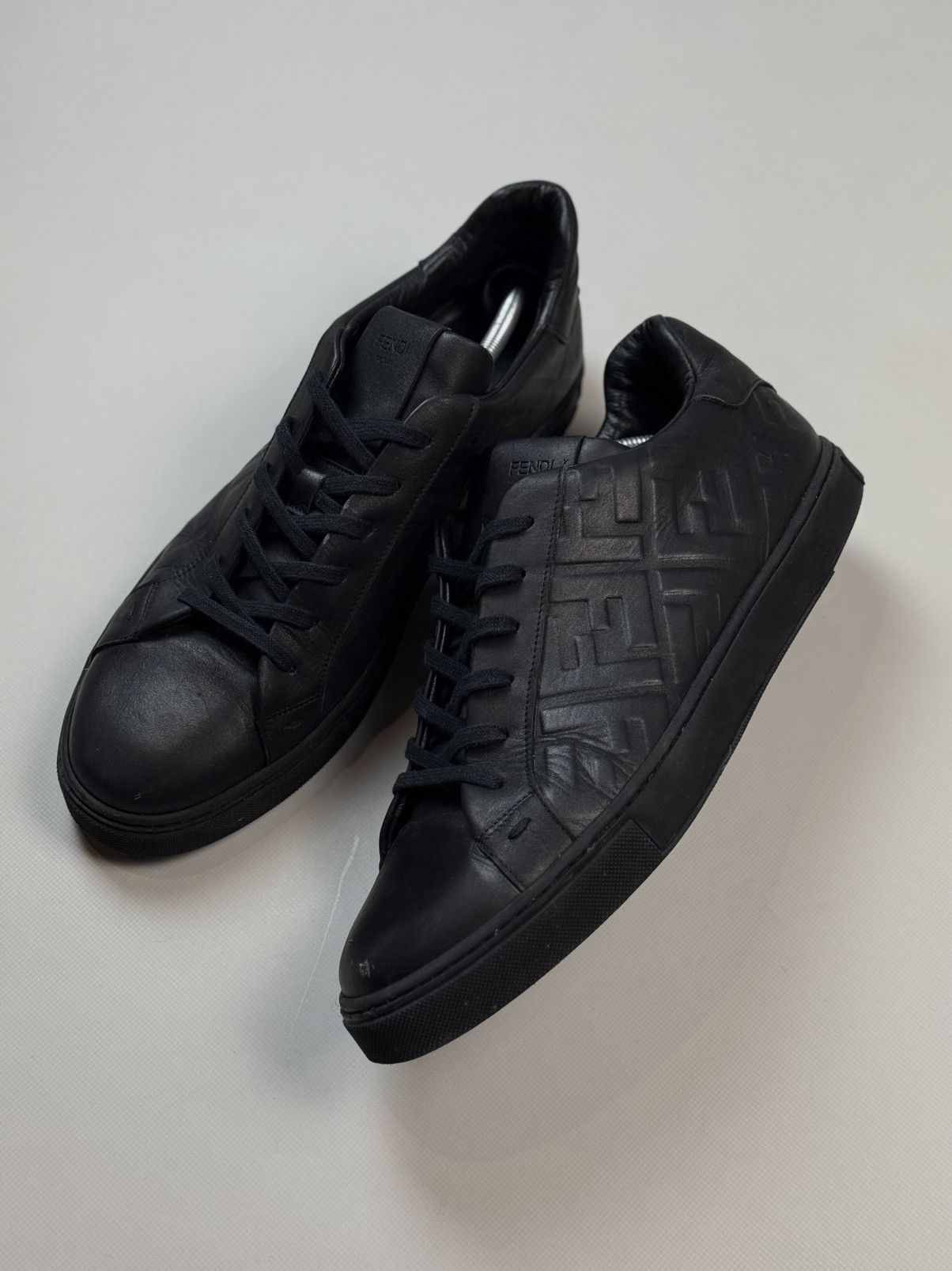 Fendi Fendi Leather Monogram FF Low Top Lace Up Sneakers Shoes Size US 14 / EU 47 - 12 Thumbnail