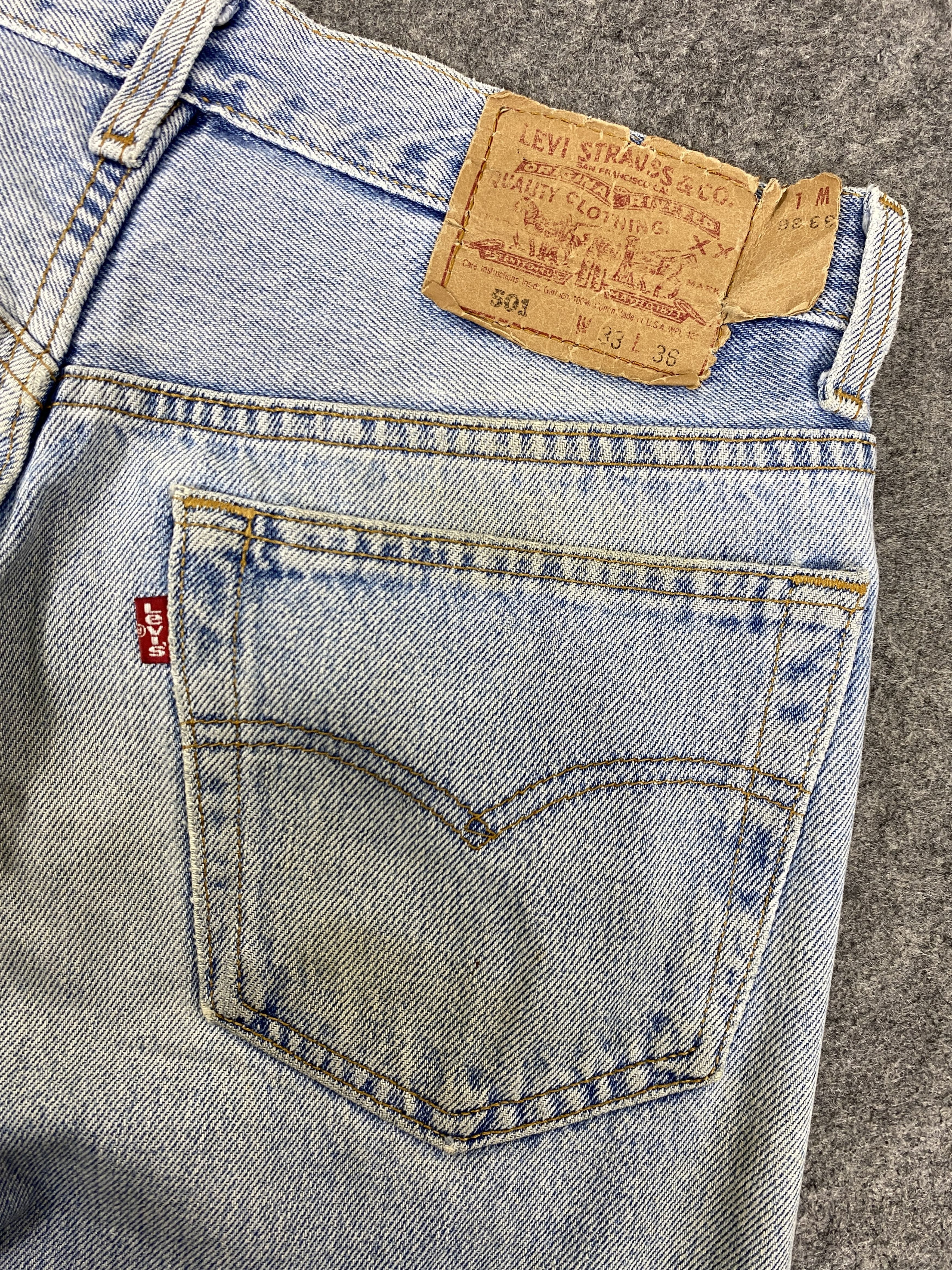 Levi's Light Blue Wash Vintage Levis 501 Jeans 31x30 - JN3124 Size US 31 - 12 Thumbnail