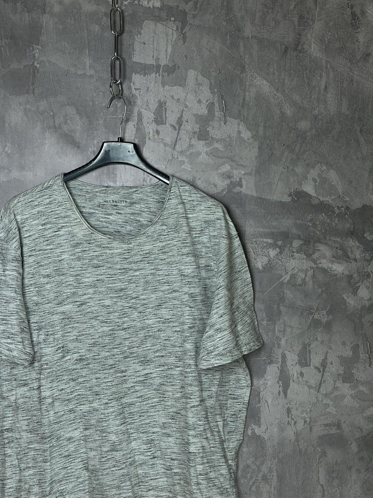 Allsaints × Designer Allsaints Cotton Minimalistic basic striped t shirt tee Size US L / EU 52-54 / 3 - 4 Thumbnail