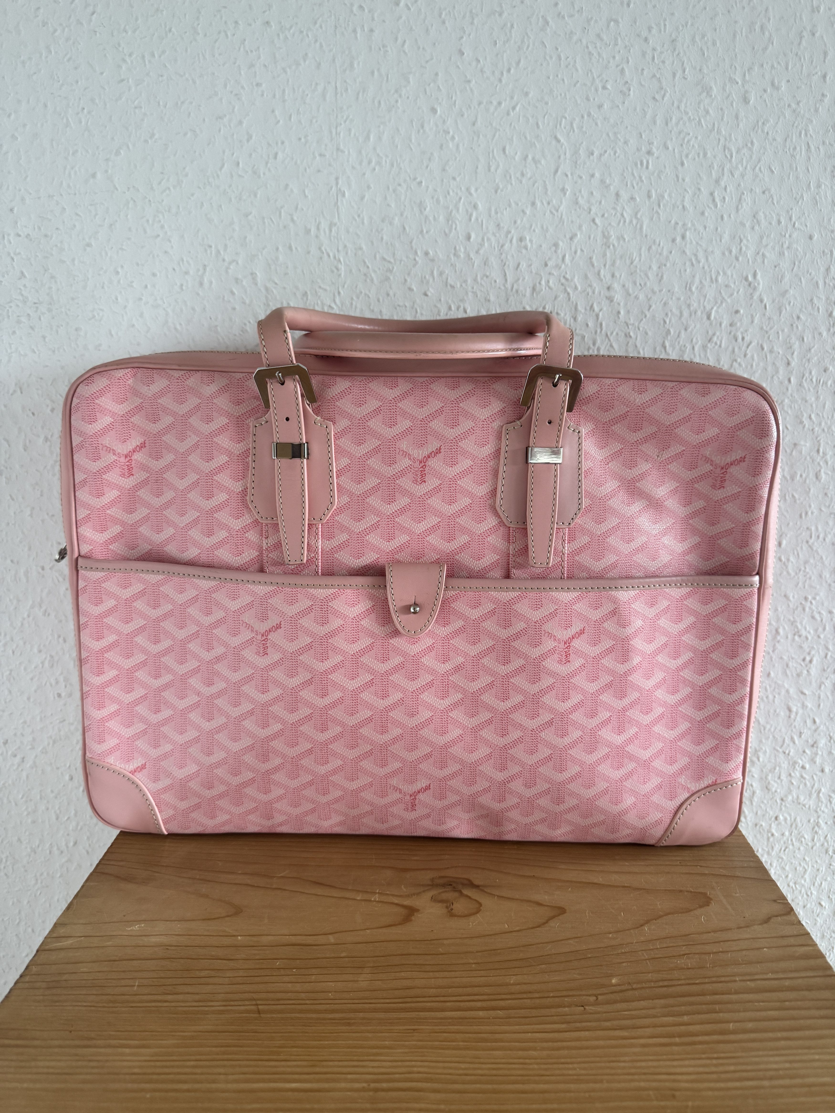 Goyard Goyard Ambassade MM Pink Monogram Briefcase Size ONE SIZE - 1 Thumbnail